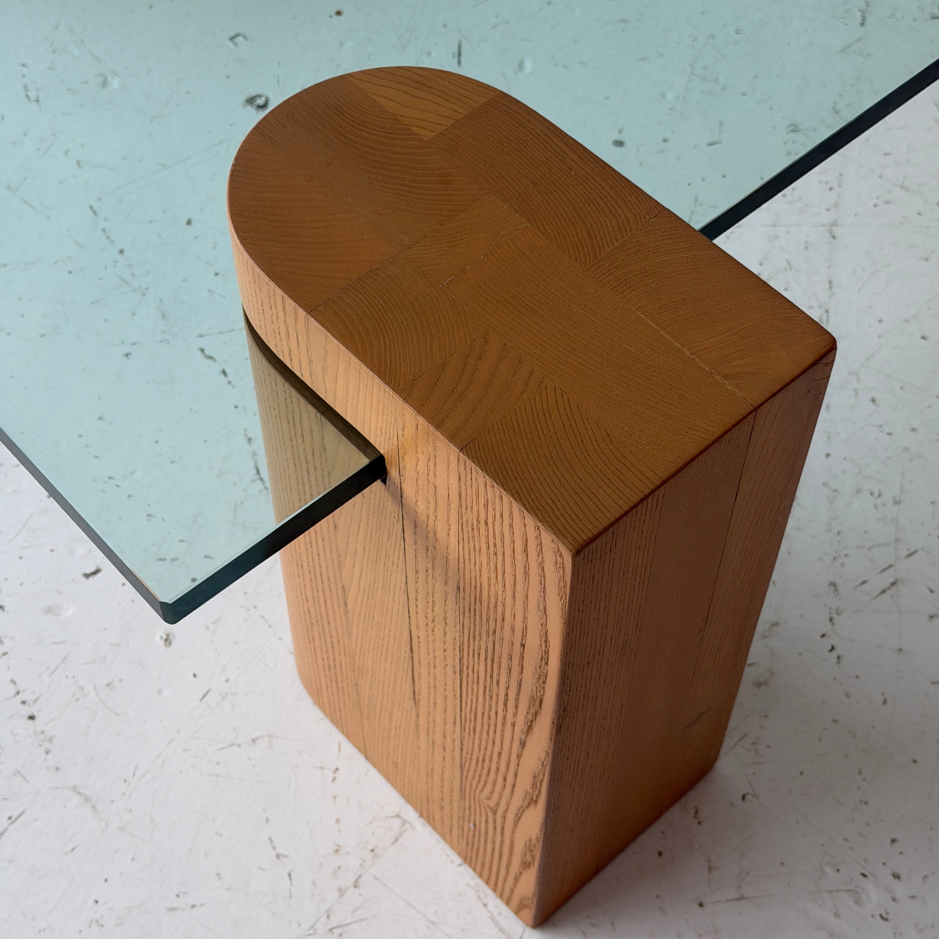 Studio Made Oak/Glass Coffee Table