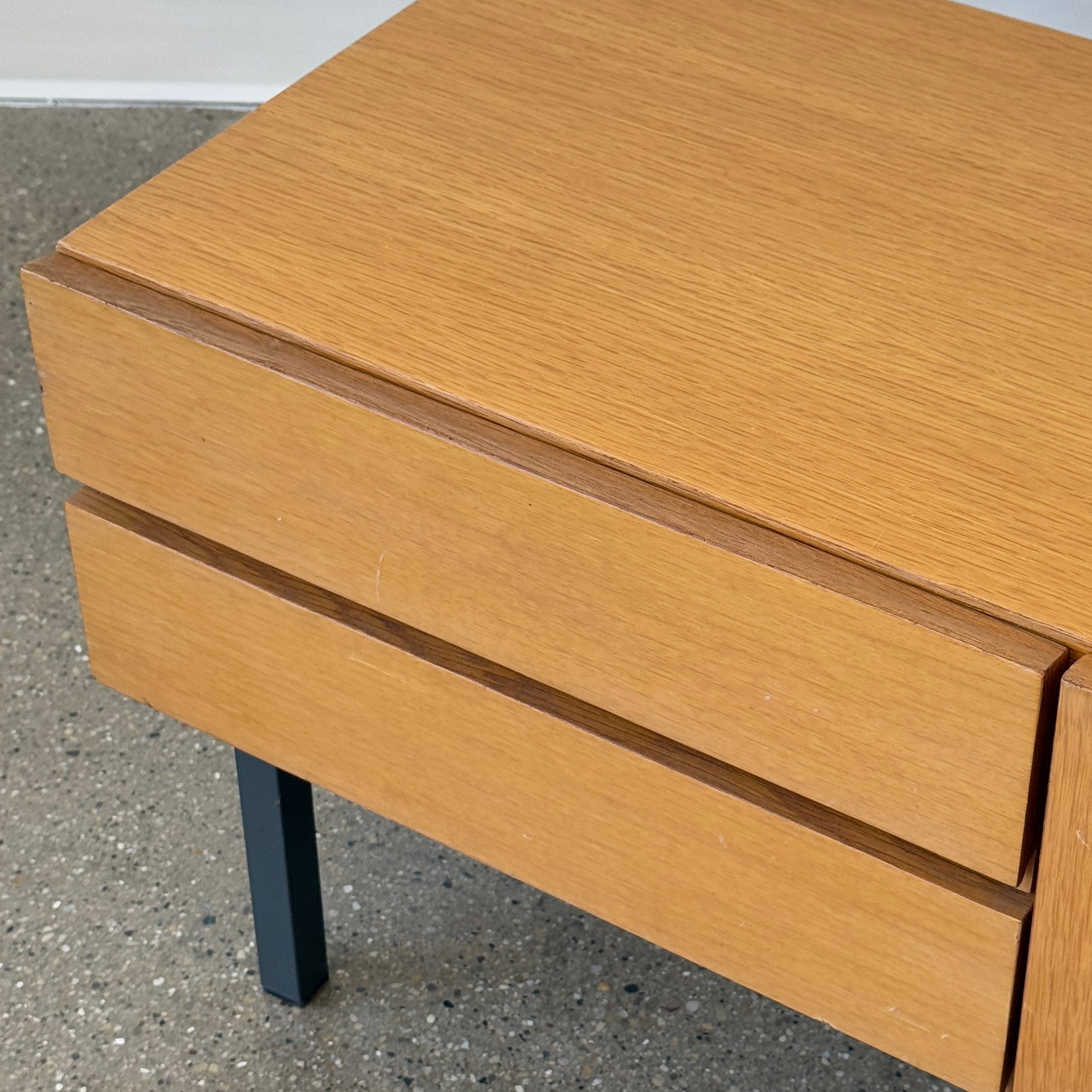 German Teak Low Chest of Drawers