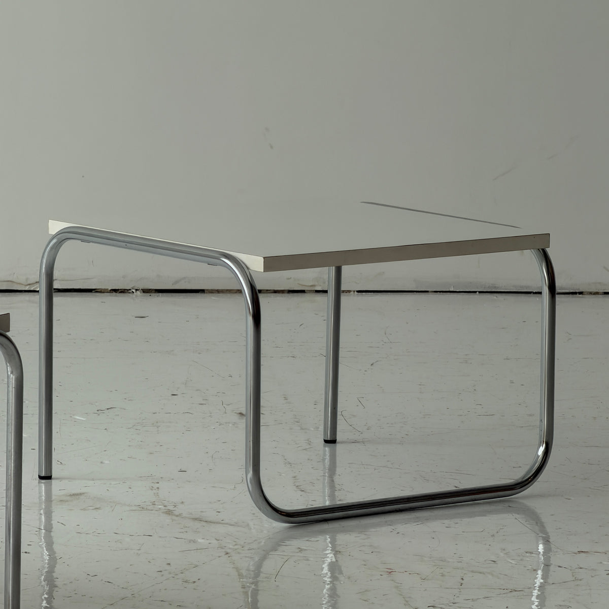 Bauhaus Laminate Low Side Tables by Meurop