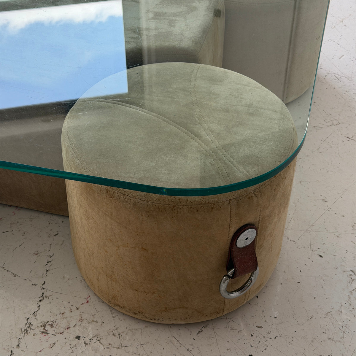 Coffee Table w/ Stools by Guido Faleschini for i4 Mariani