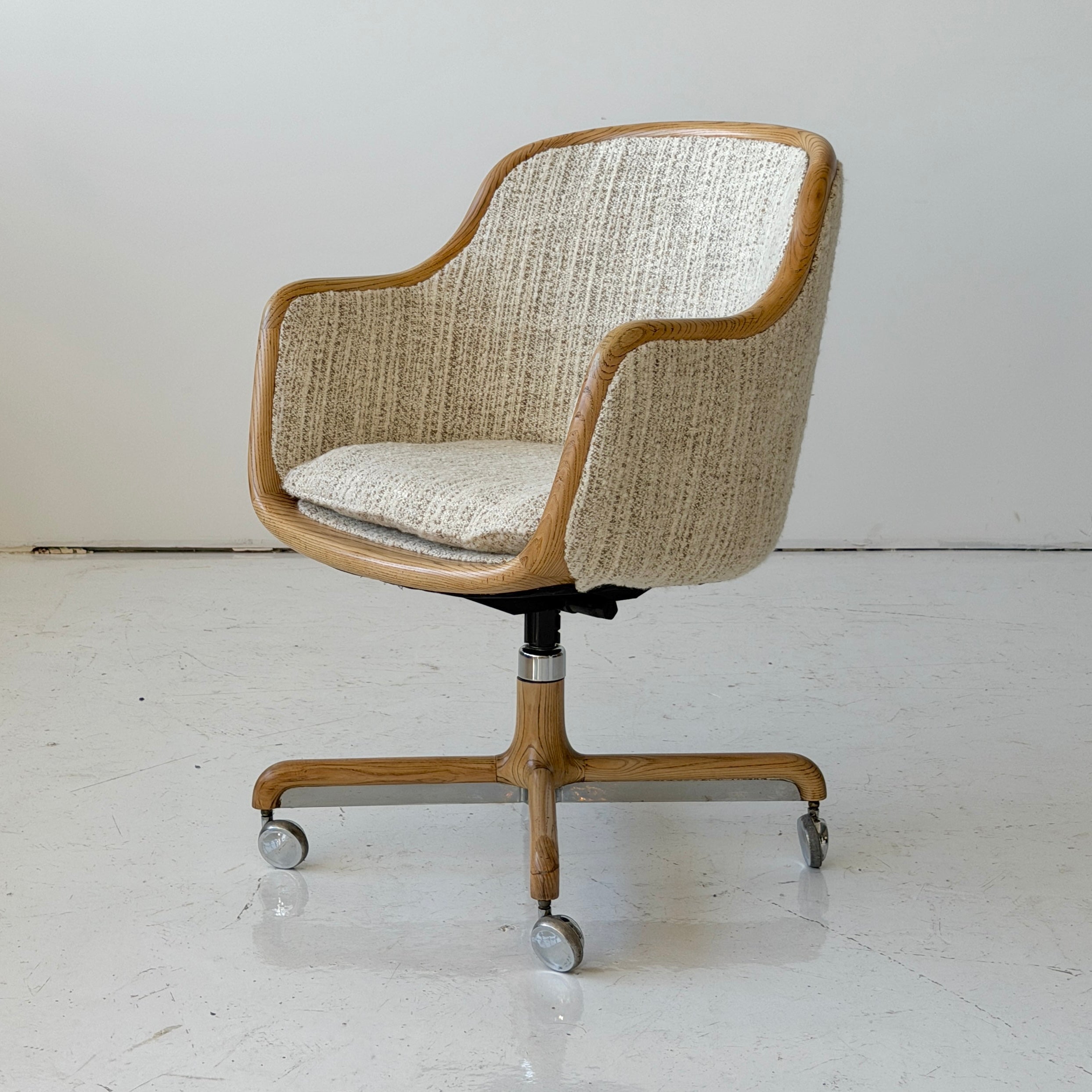 Bentwood Swivel Desk Chair by Ward Bennett