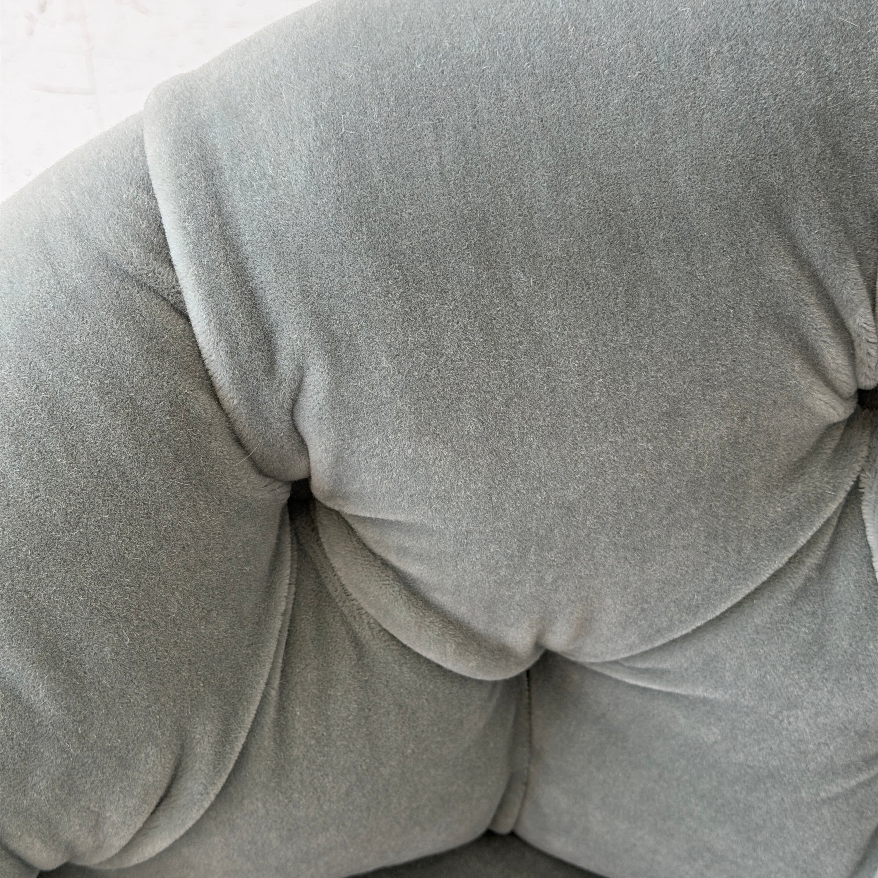 Tufted Mohair Swivel Lounge Chairs by Ward Bennett for Lehigh Leopold
