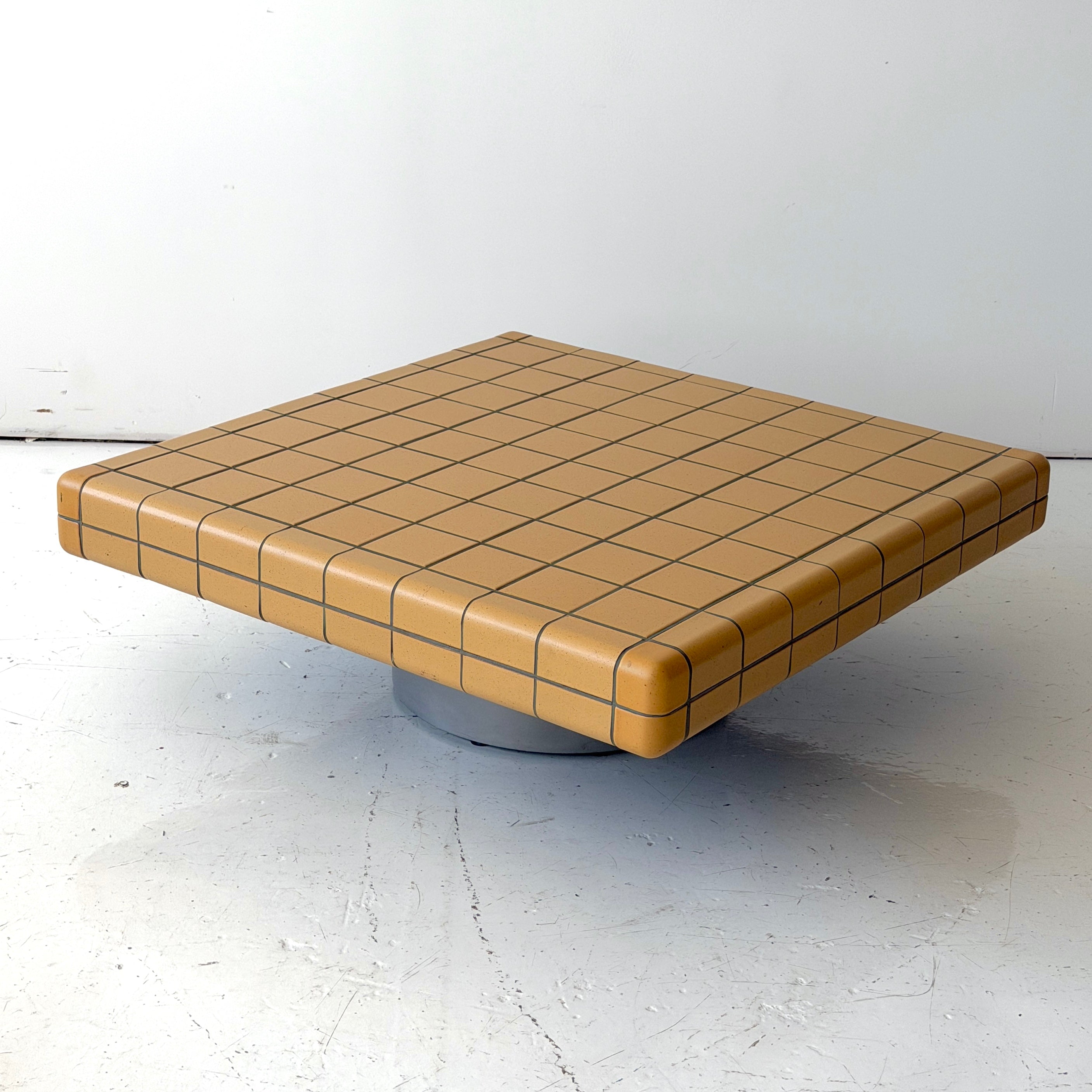 Yellow Tile/Concrete Coffee Table