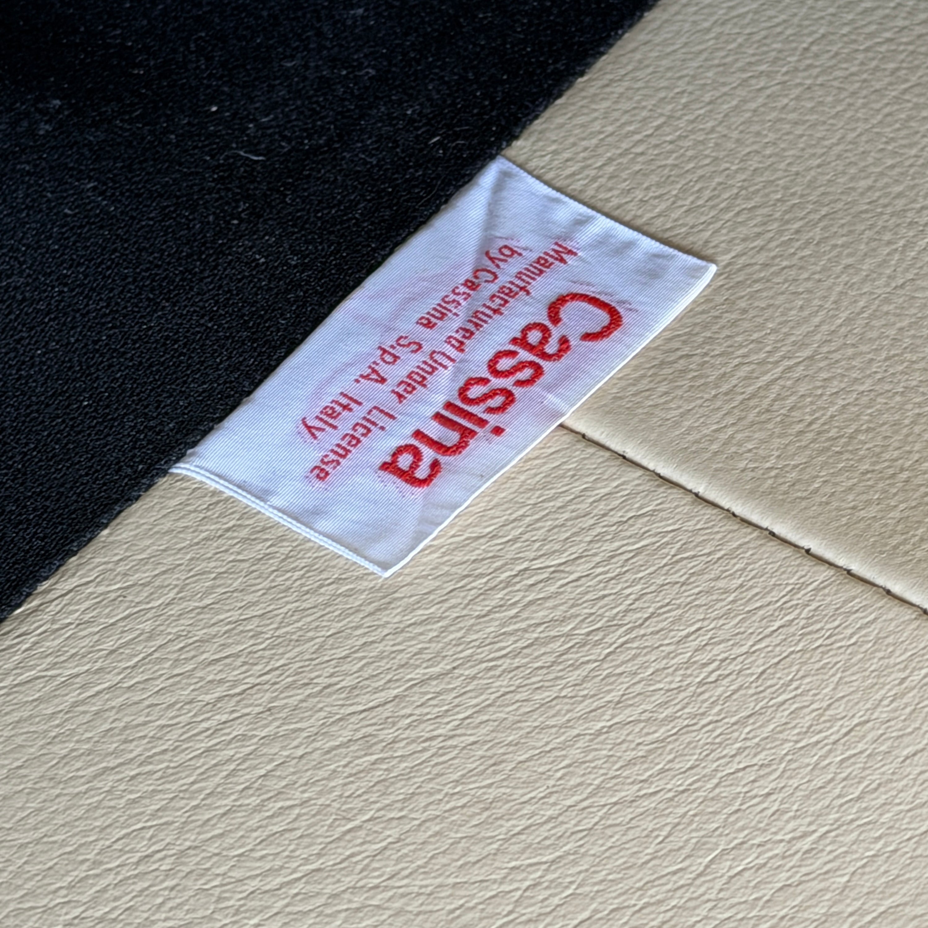 Leather Maralunga Sofa by Vico Magistretti for Cassina