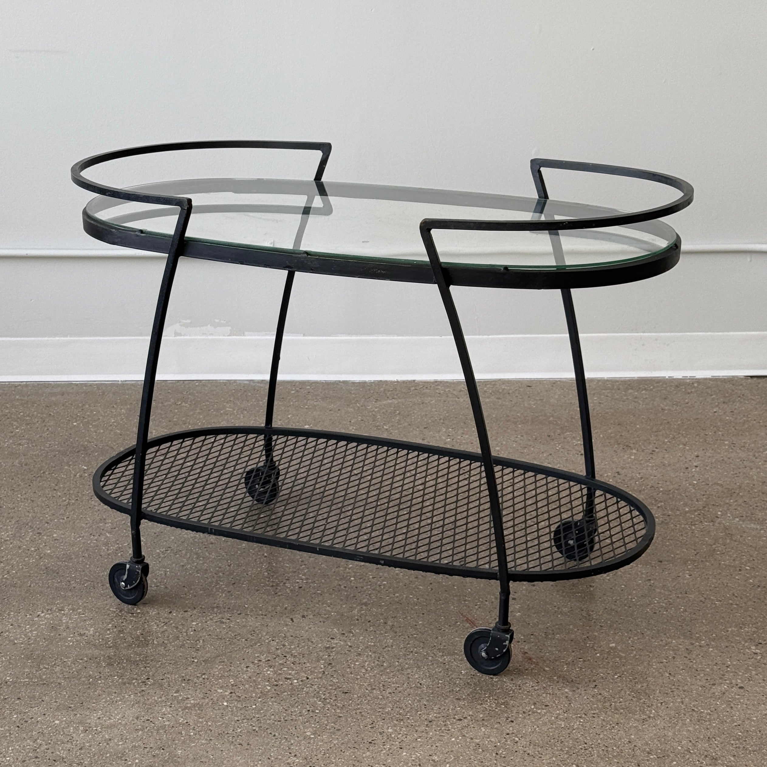 Wrought Iron Serving Cart by Russell Woodard