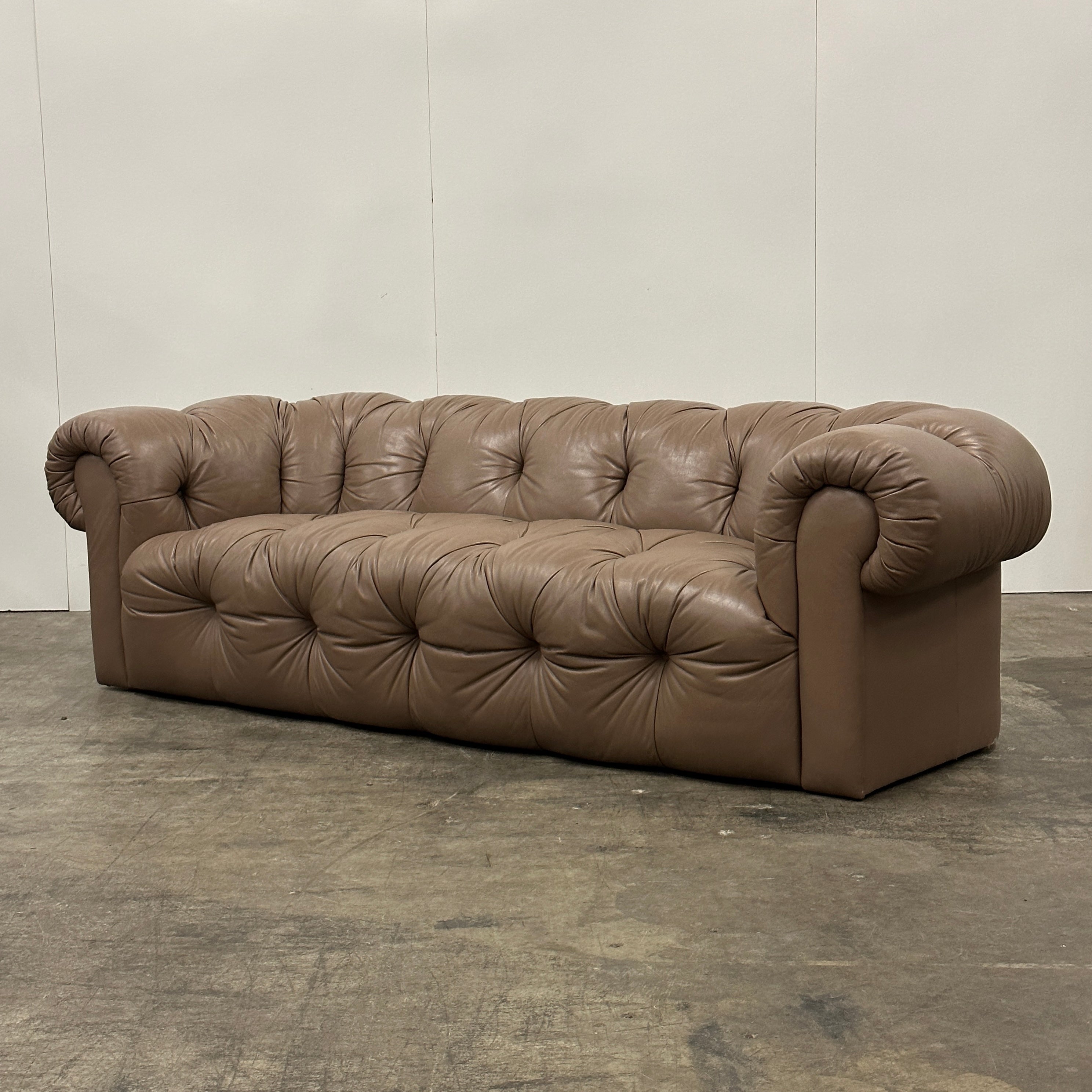 Leather Chesterfield Sofa by Drexel