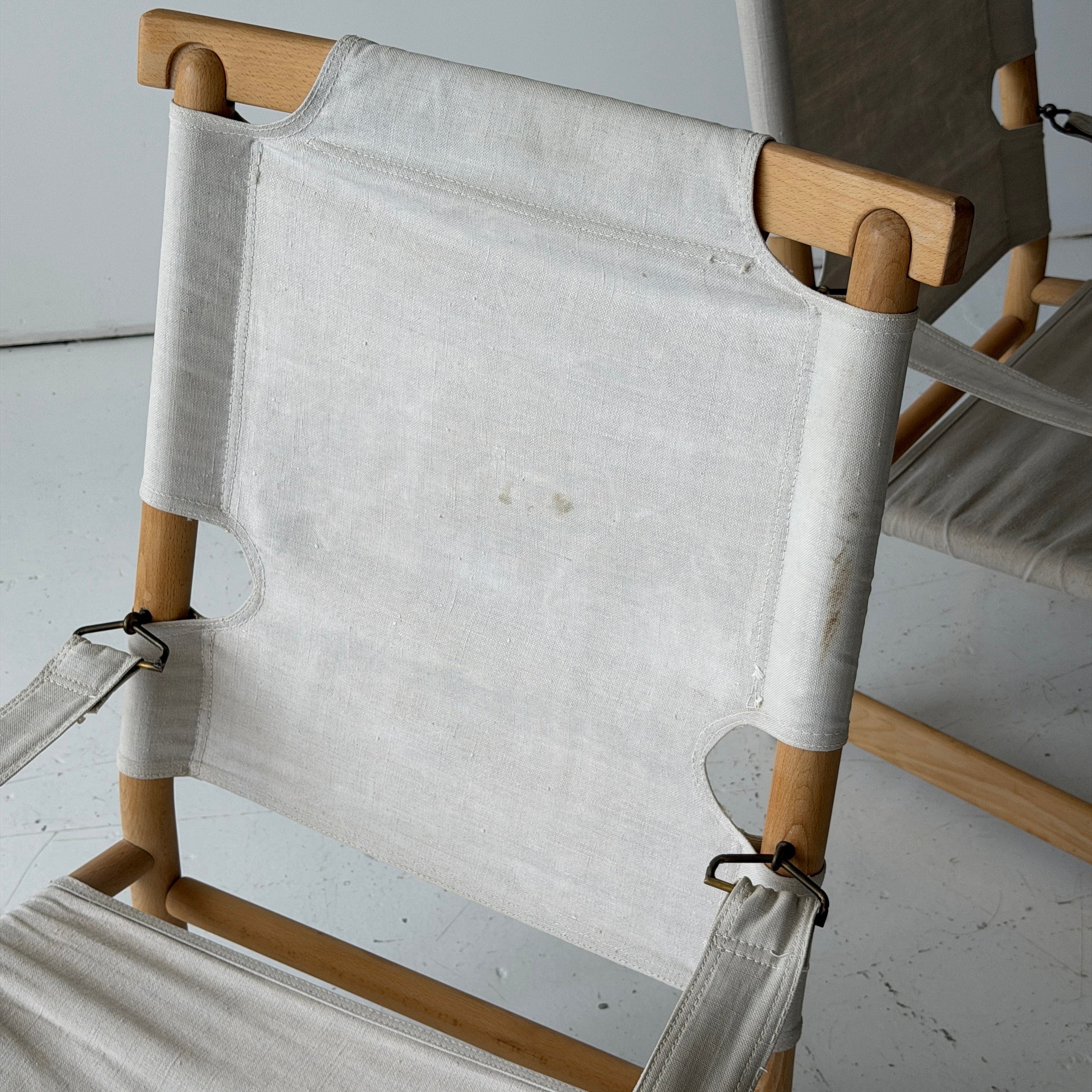 Danish Canvas Sling Safari Chairs
