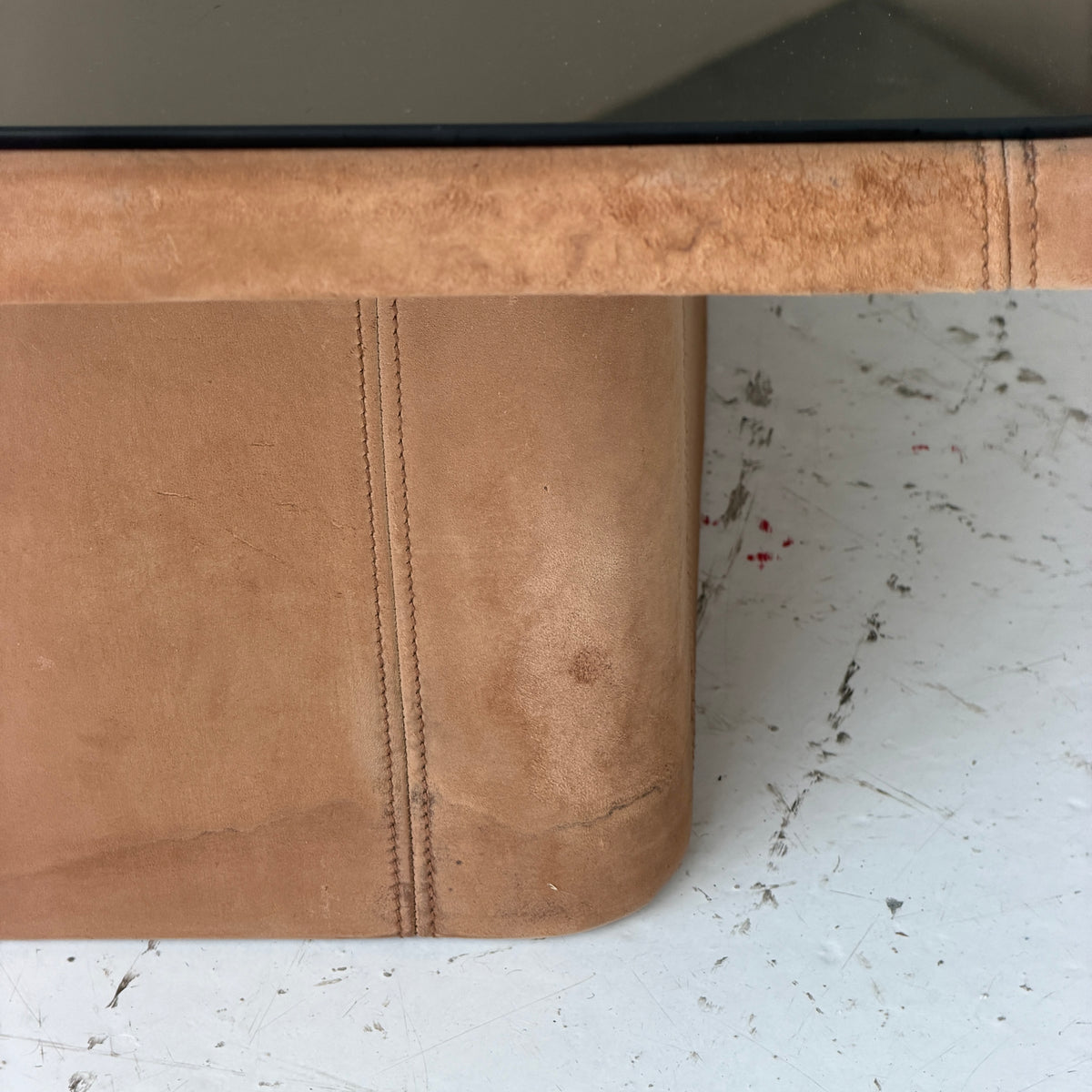 DS-47 Leather Coffee Table by De Sede