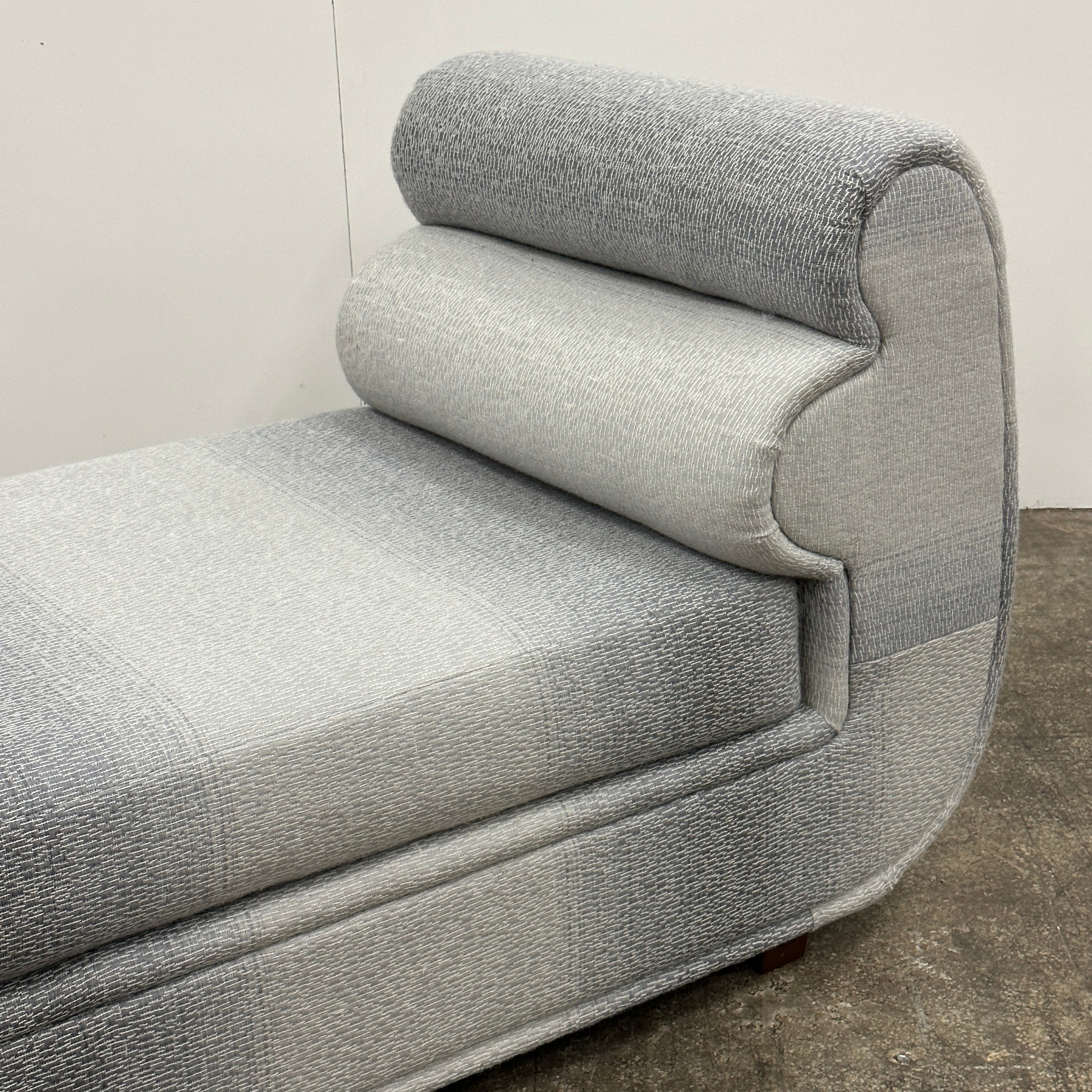 Postmodern Bullnose Chaise by Carson’s of High Point