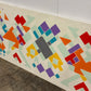 Geometric Acrylic on Plywood Art by Sarah Conley