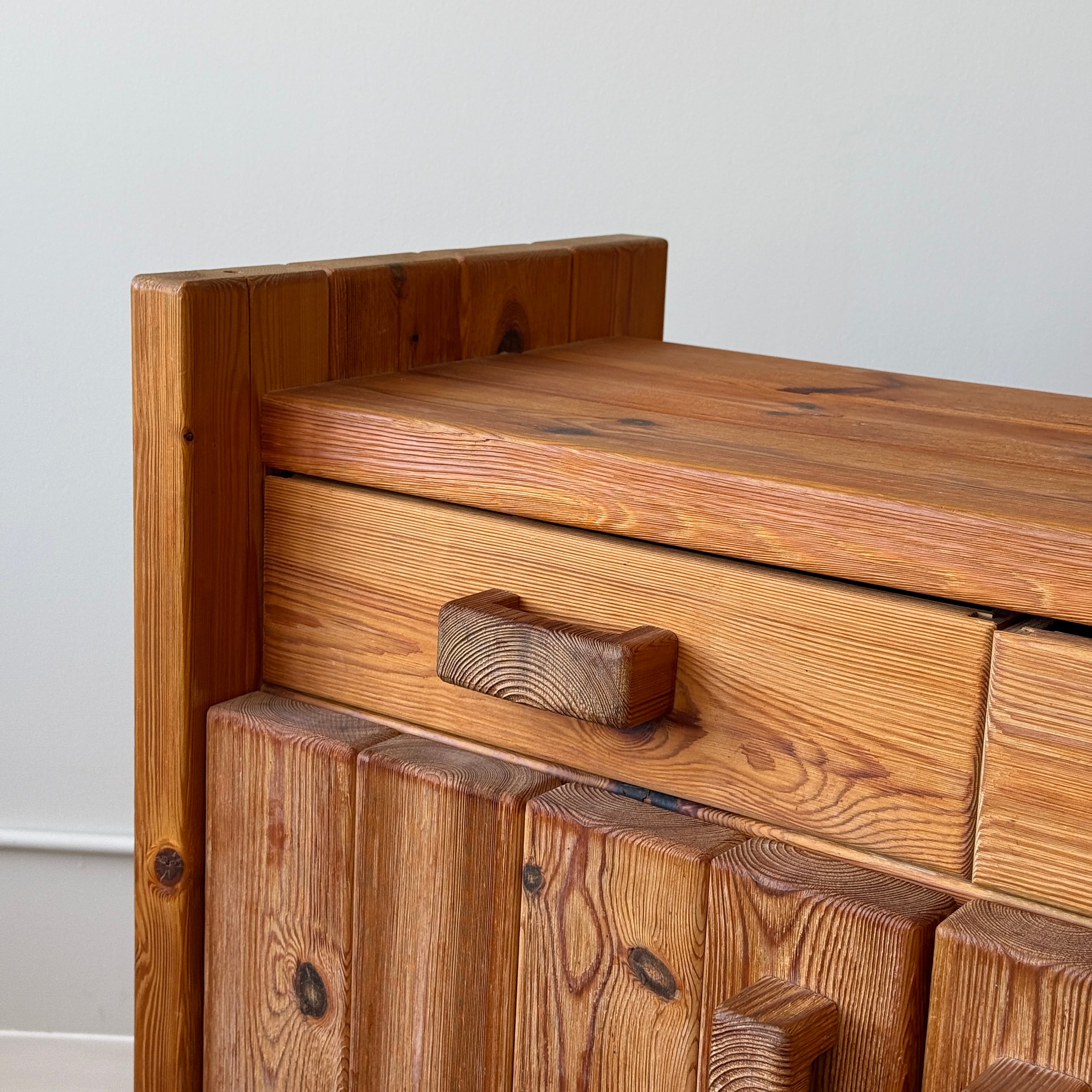 Christian IV Danish Pine Cabinet by Hans Frydendal