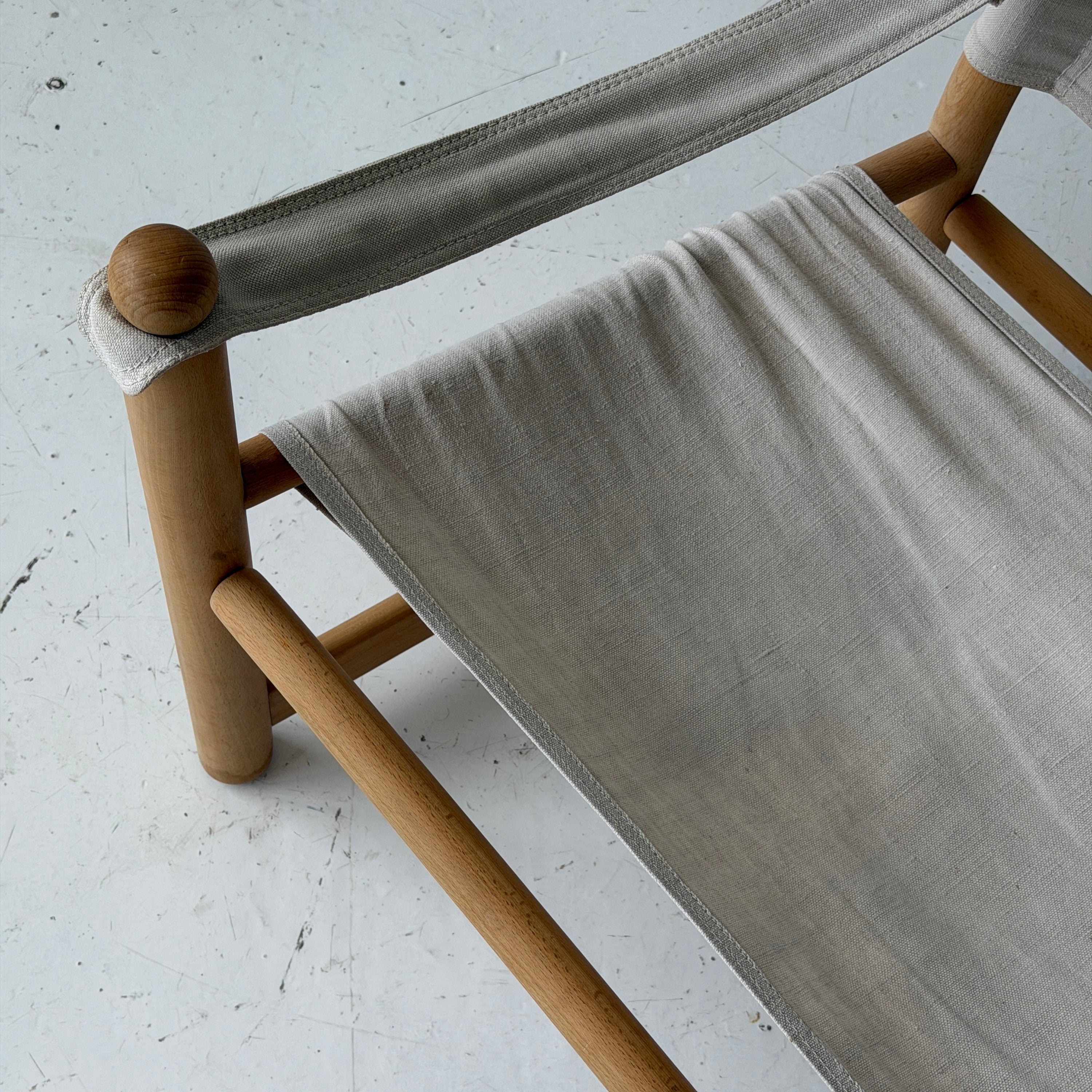 Danish Canvas Sling Safari Chairs
