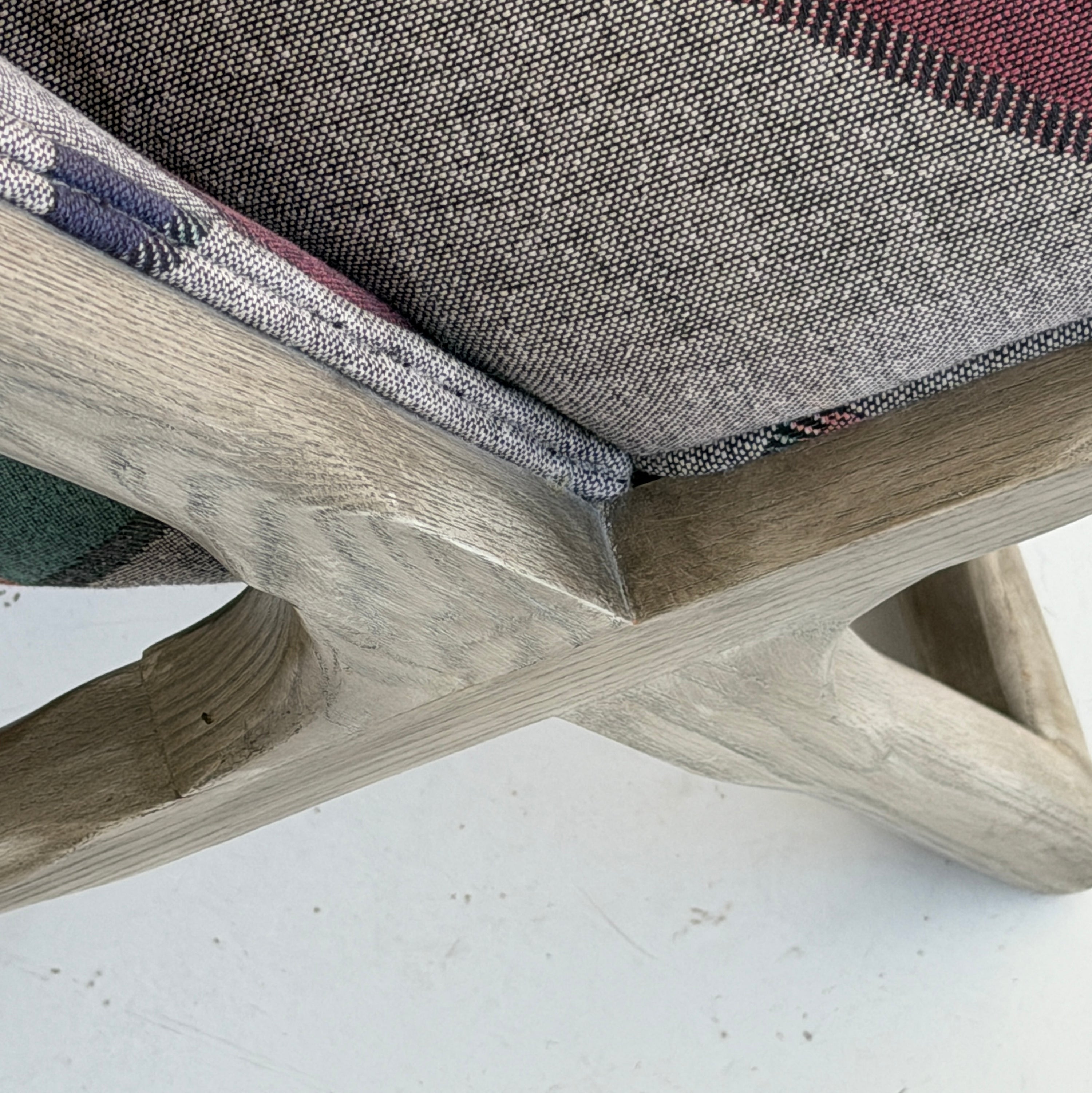 Wooden Scissor Chairs by Ward Bennett for Brickell Associates