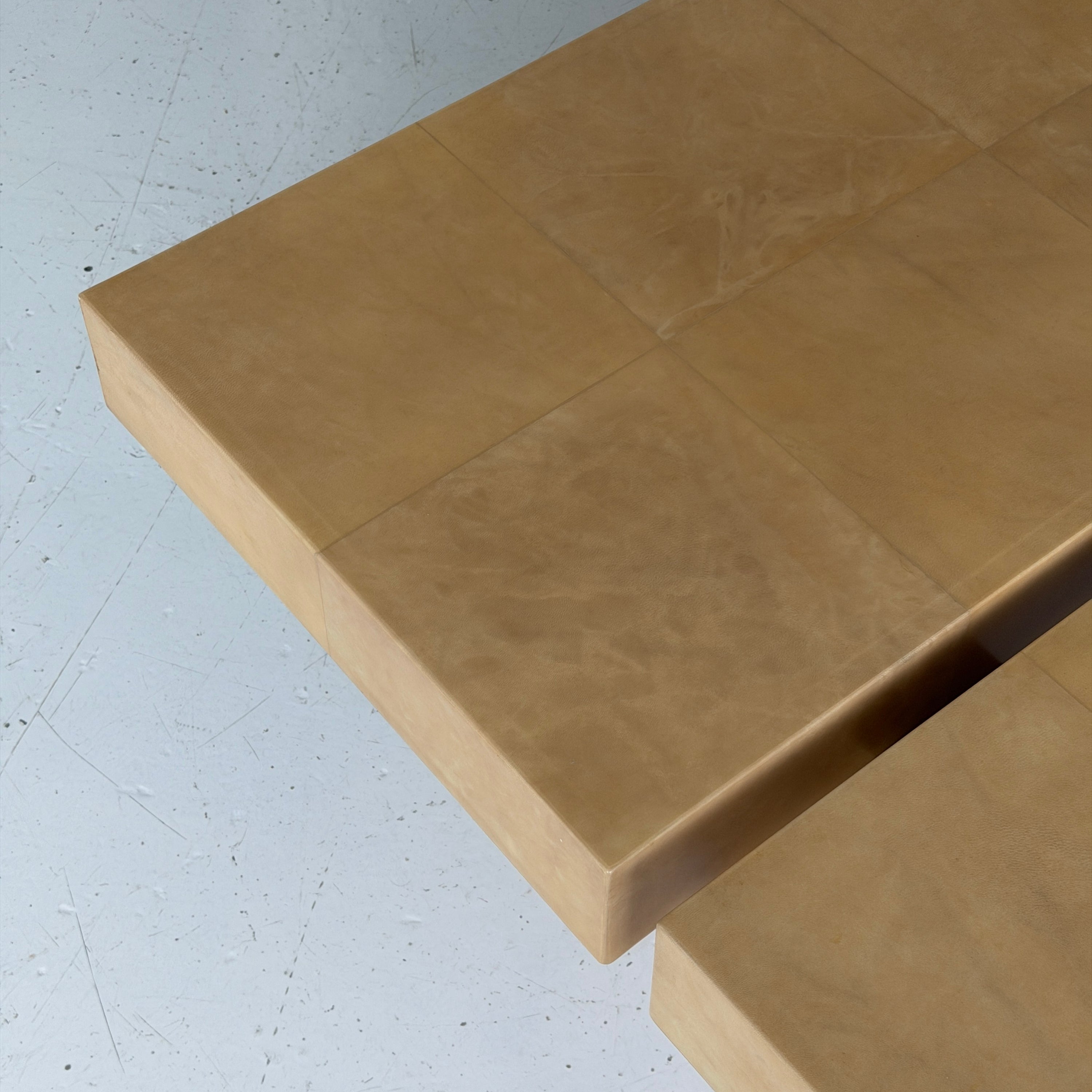 Lacquered Goatskin Coffee Table by Aldo Tura