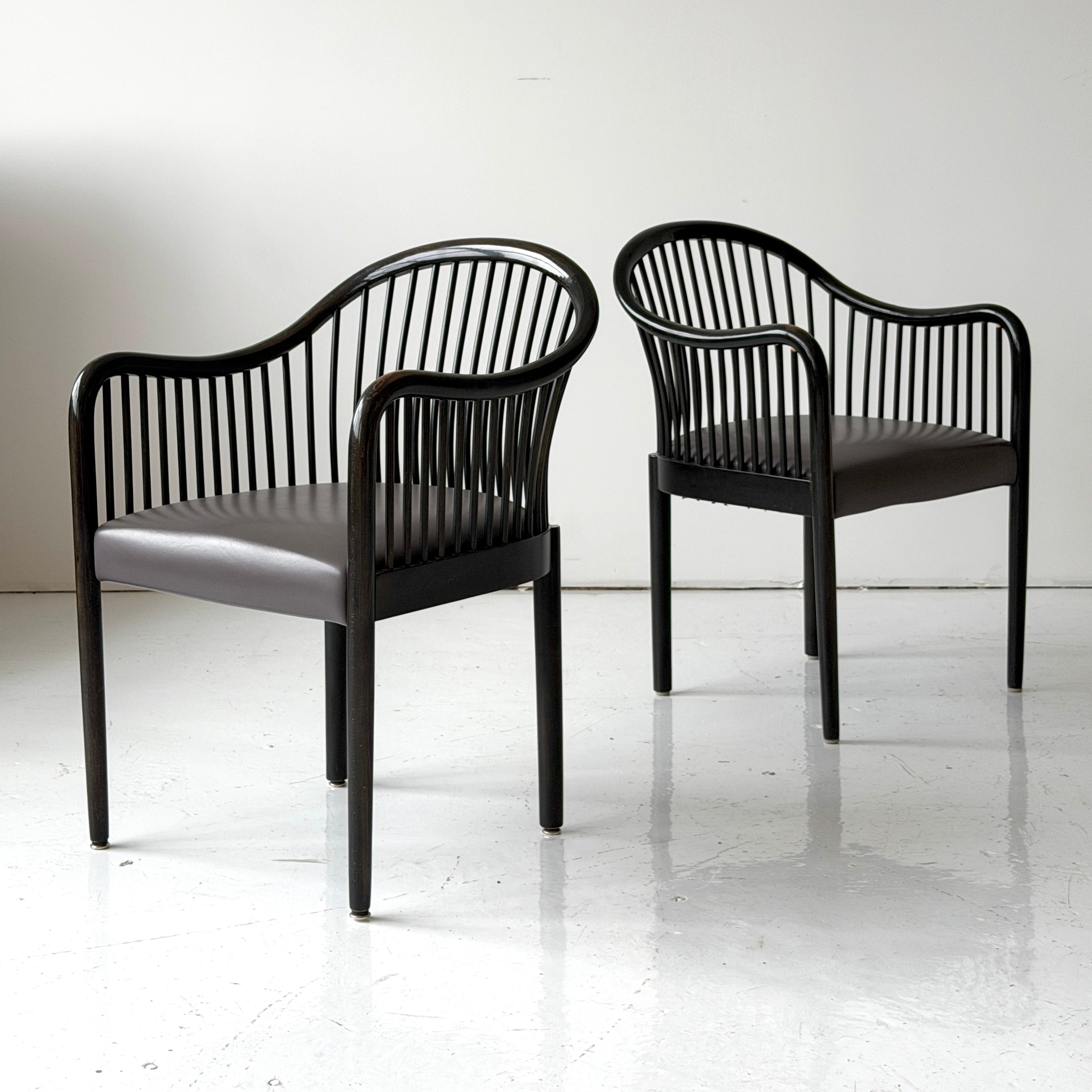 Bentwood Spindle Chairs by Ward Bennett for Brickell Associates