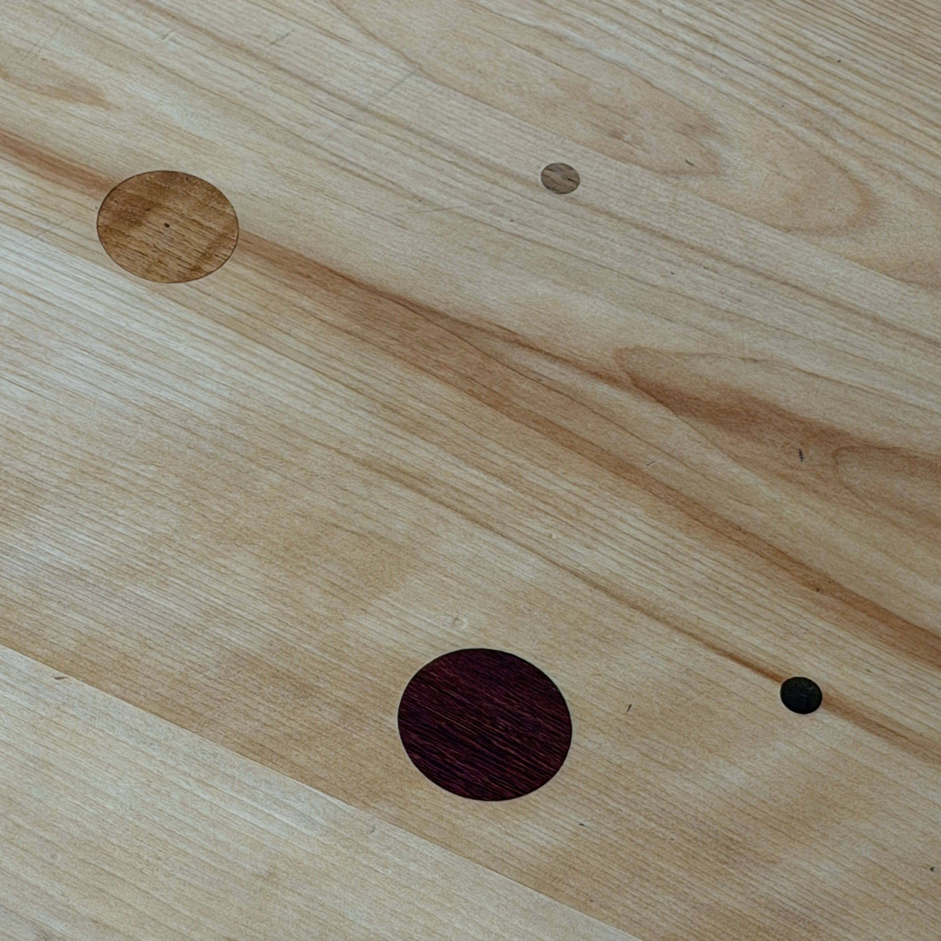 Mixed Wood Sculptural Inlaid Dining Table/Desk by Steven Spiro