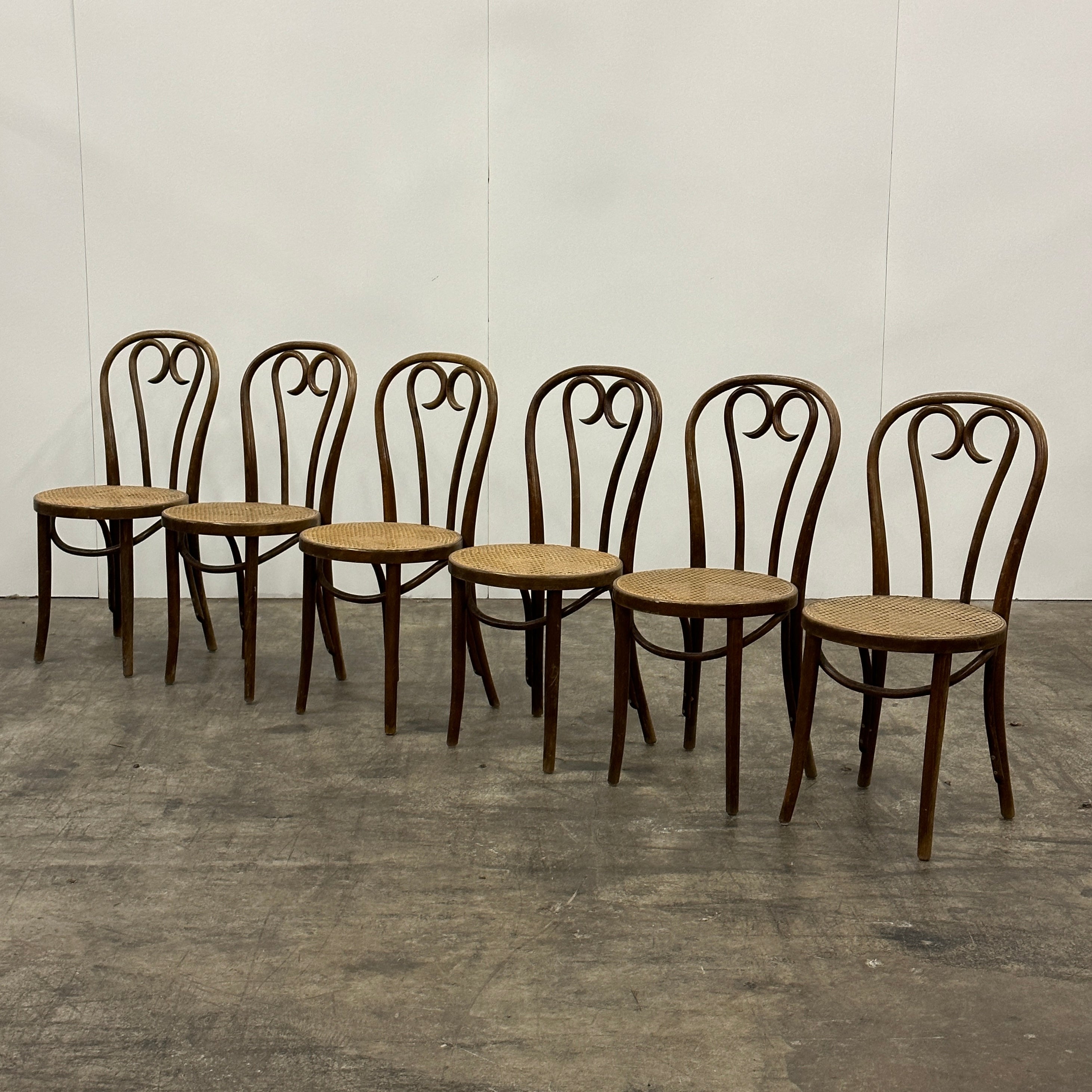 Bentwood Cane Soda Fountain Chairs