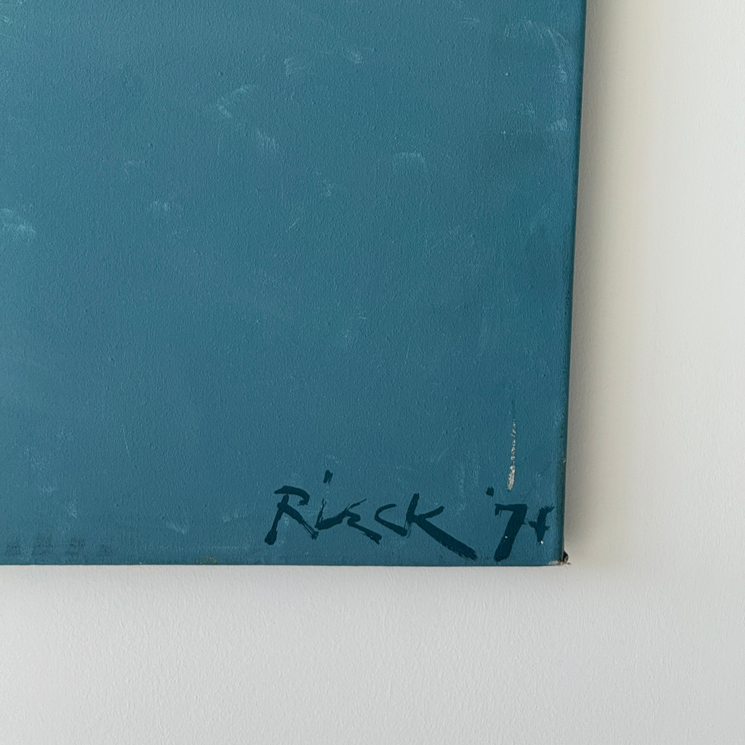 Modernist Abstract Large Scale Acrylic on Canvas Signed