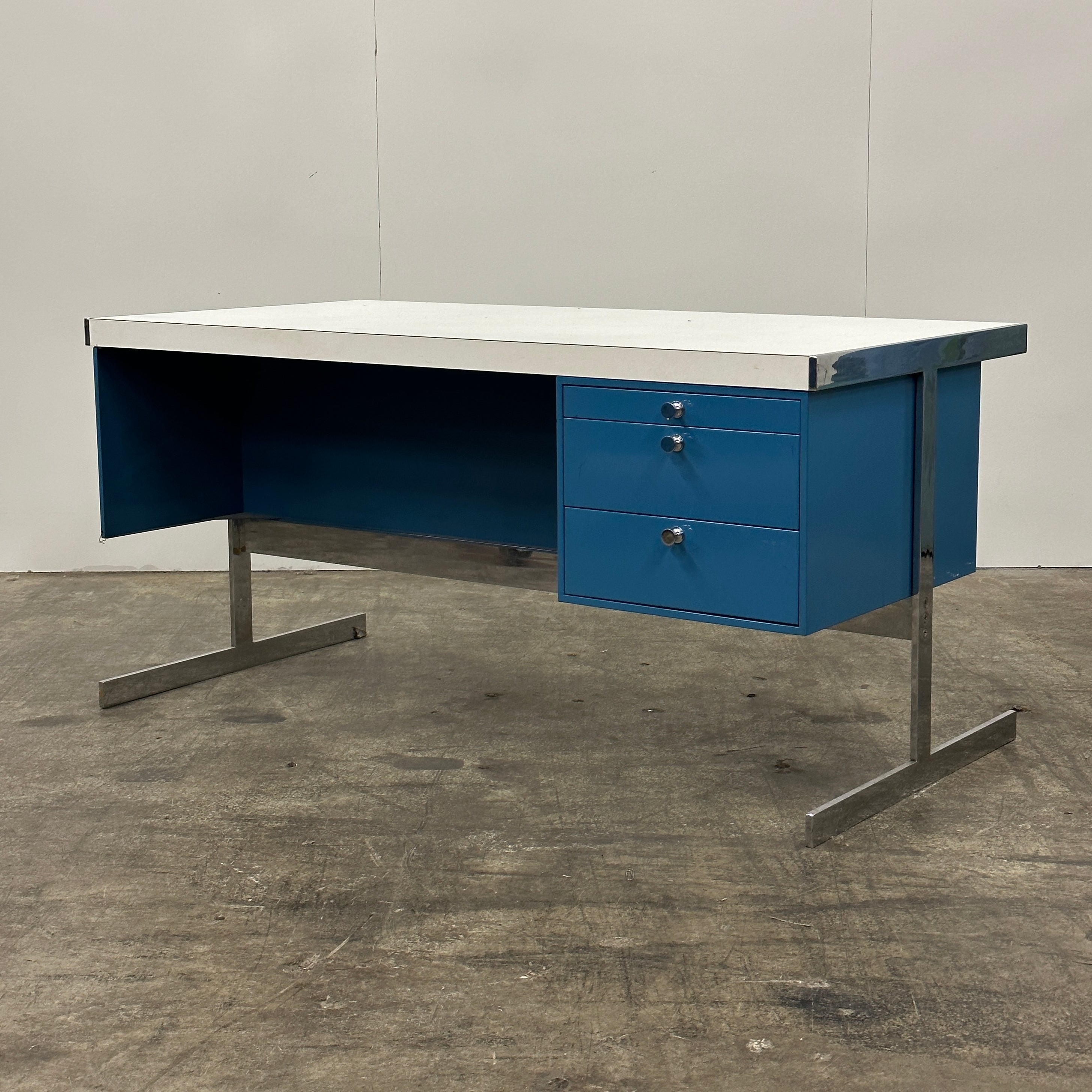 Vintage Mid-Century Industrial Desk