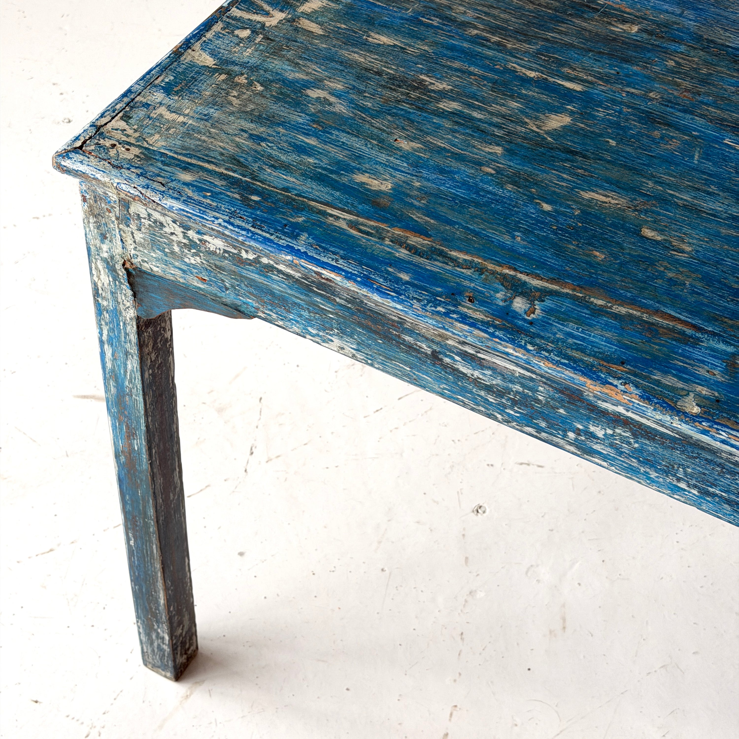 Primitive Painted Square Dining Table