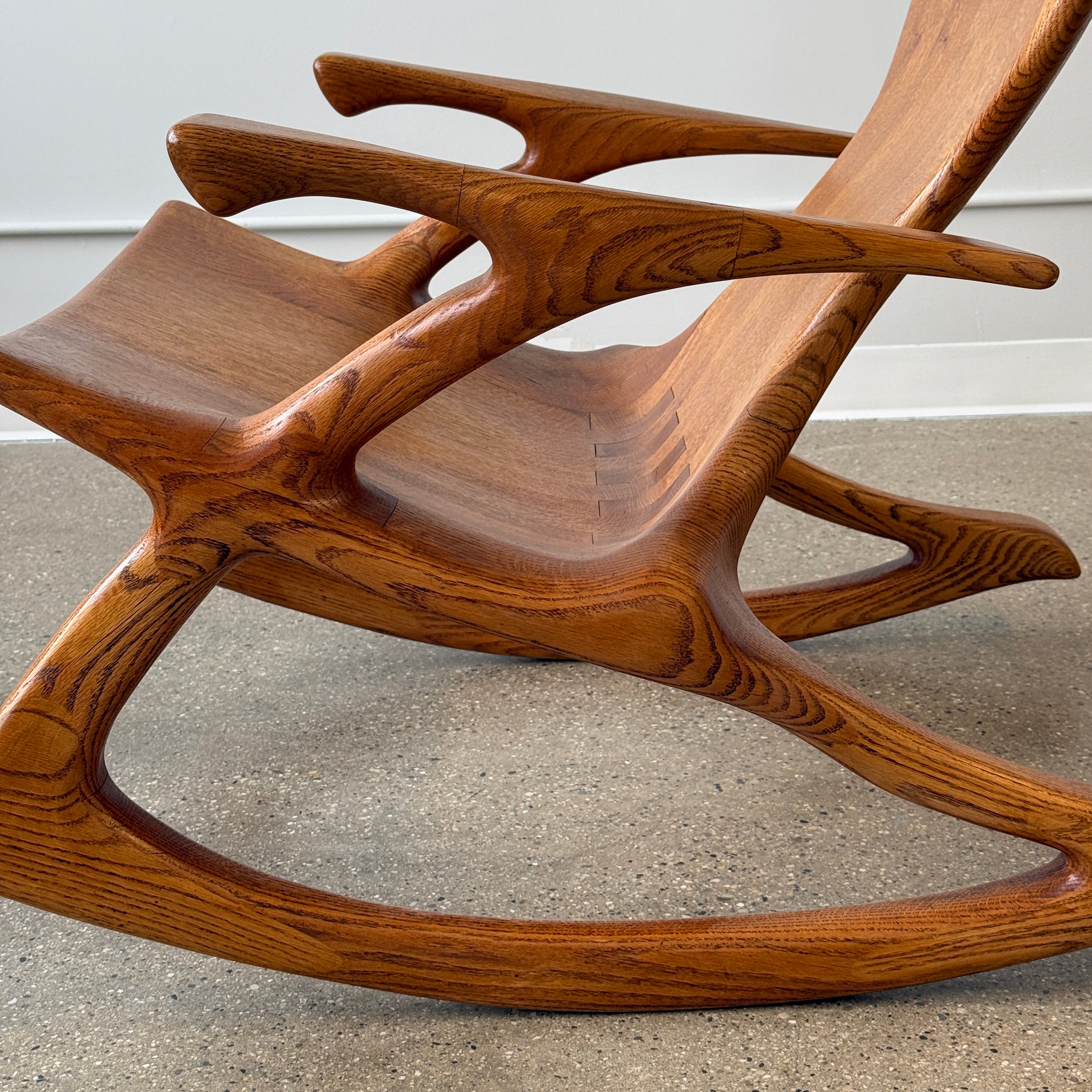 Studio Made Sculpted Oak Rocking Chair