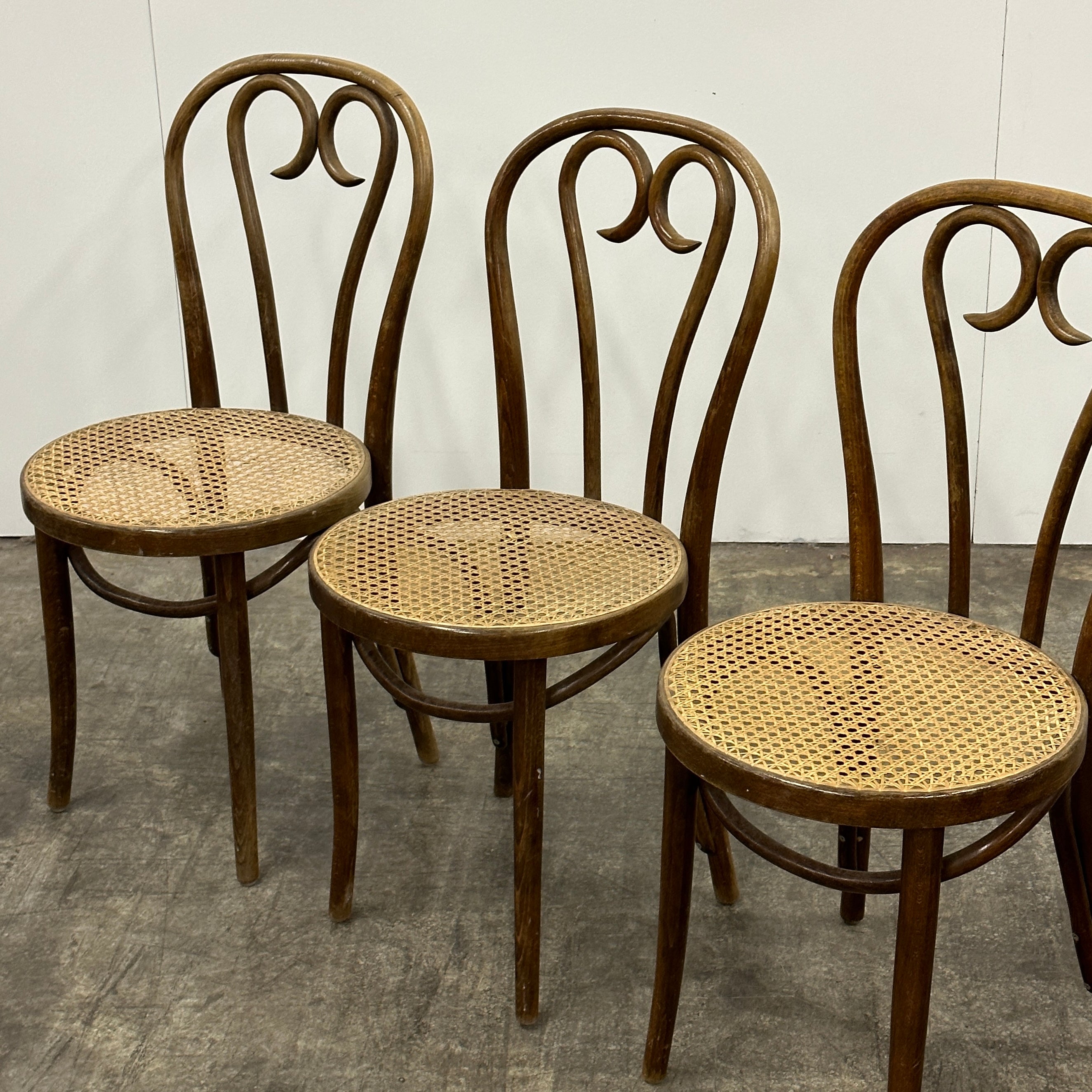 Bentwood Cane Soda Fountain Chairs