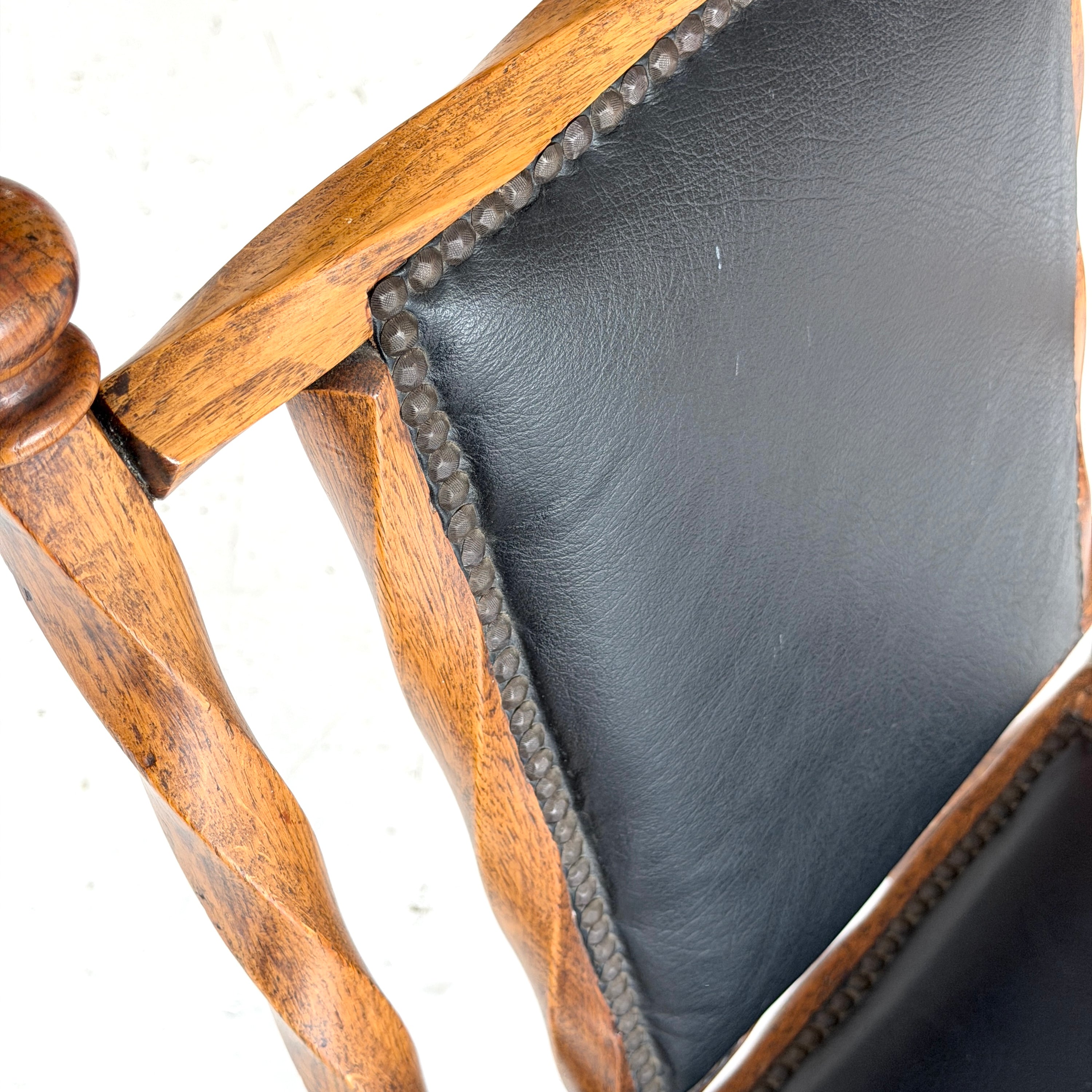 Victorian Twisted Wood Armchair