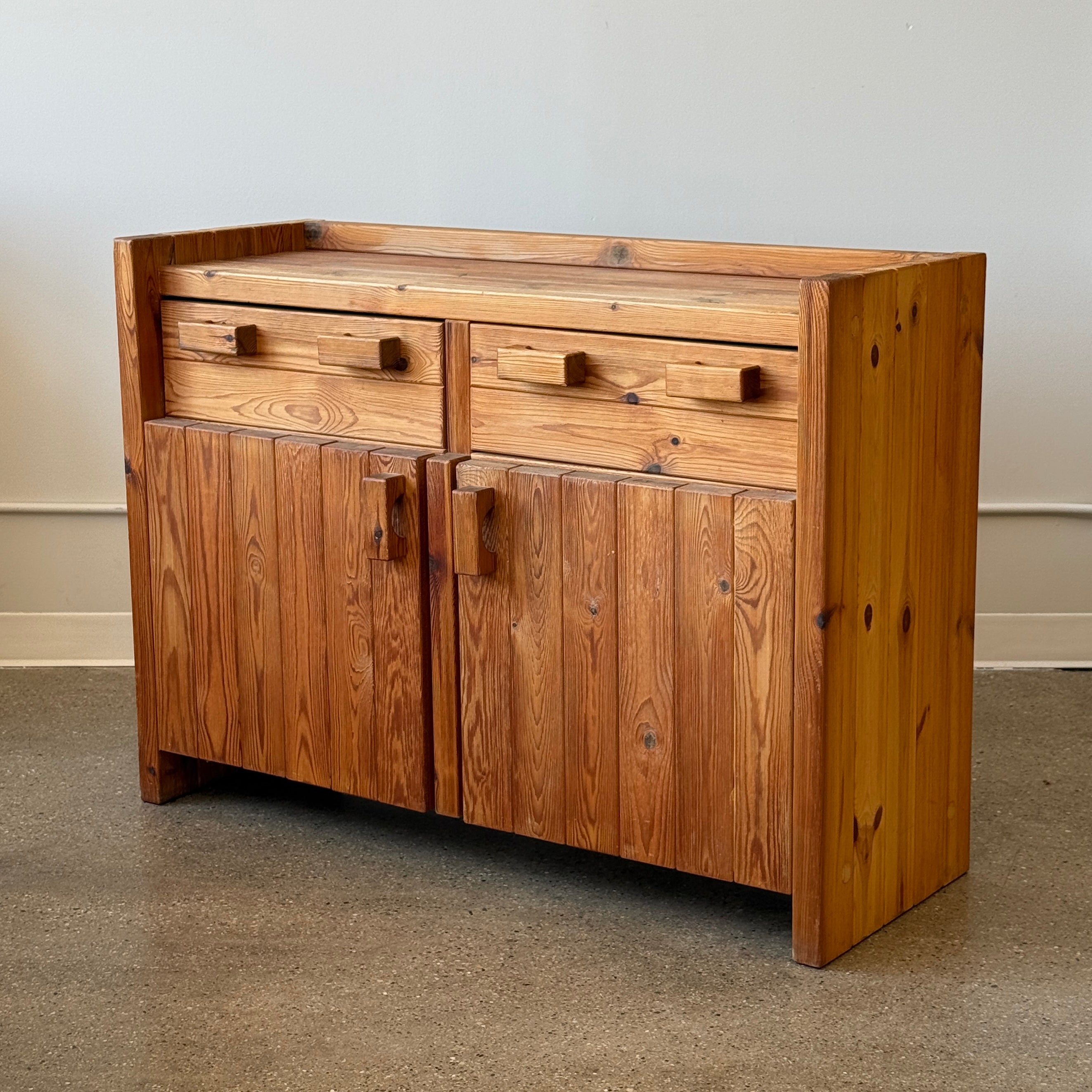 Christian IV Danish Pine Cabinet by Hans Frydendal