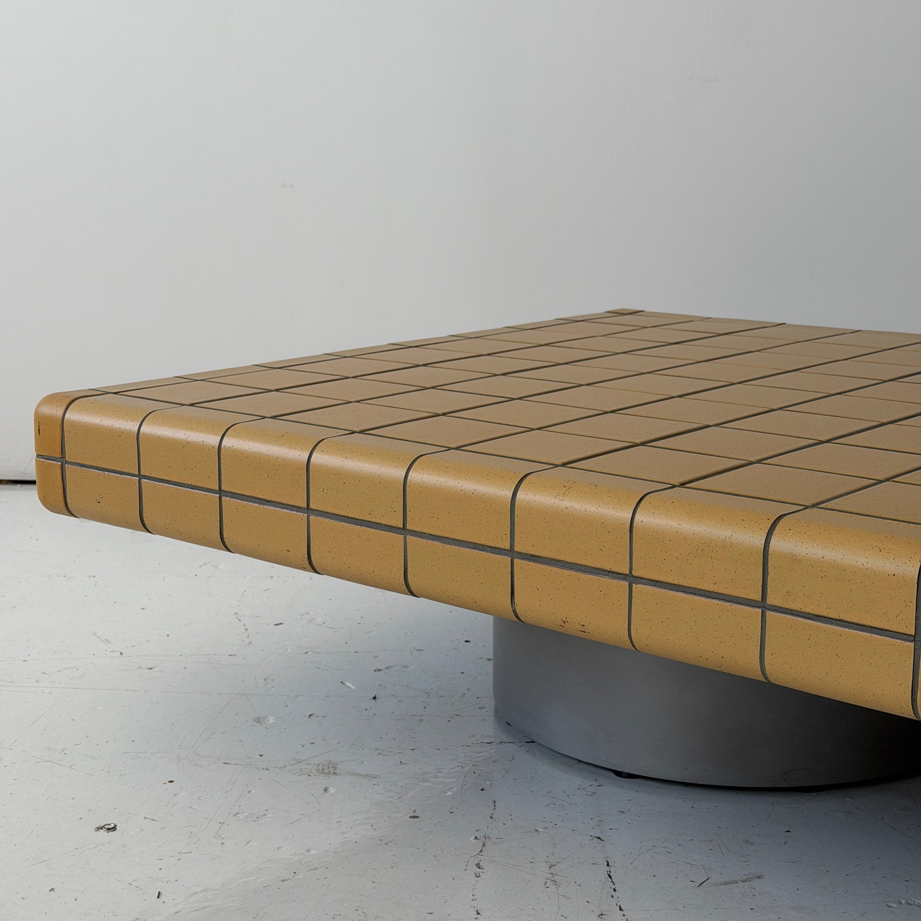 Yellow Tile/Concrete Coffee Table