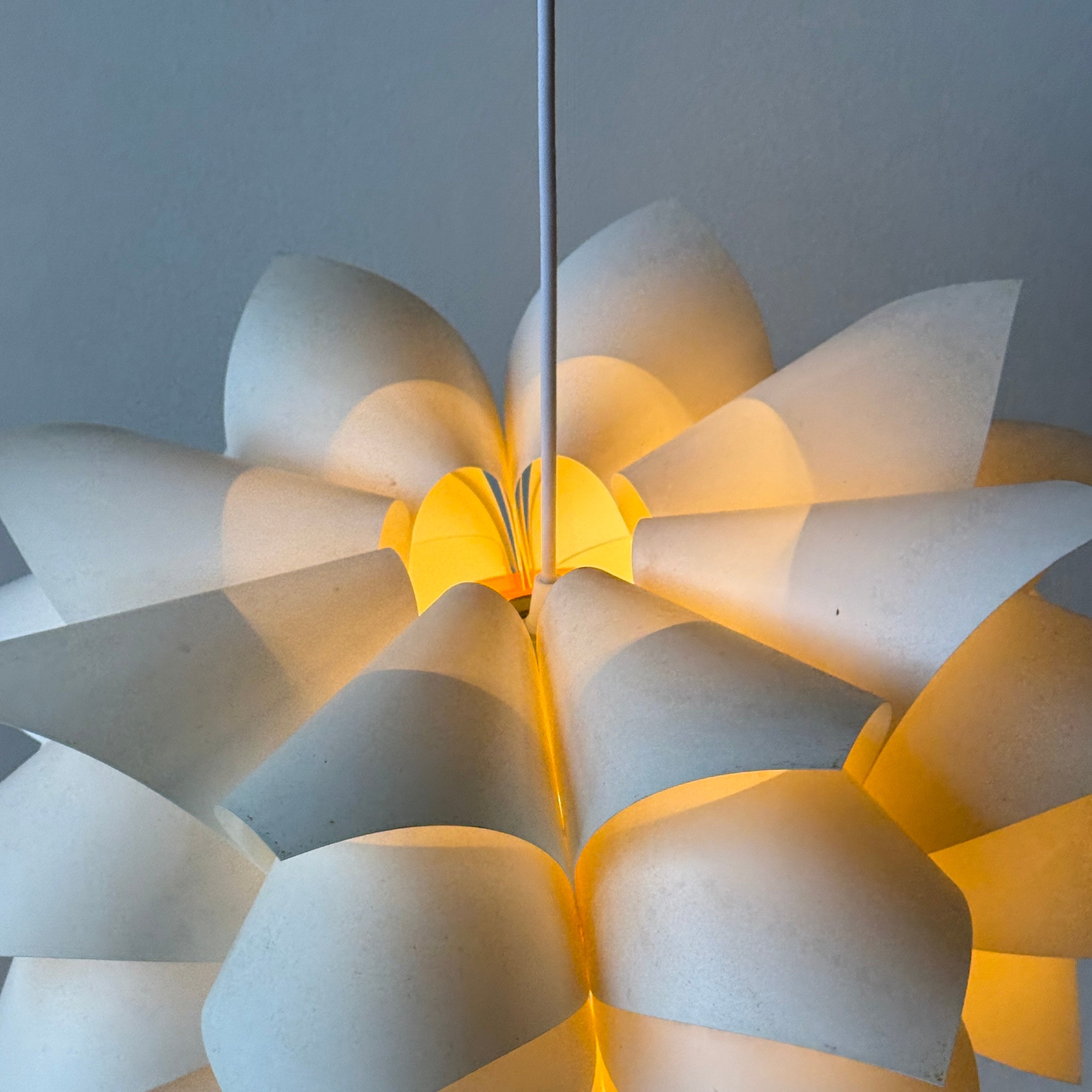 Lotus White Plastic Pendant Lamp