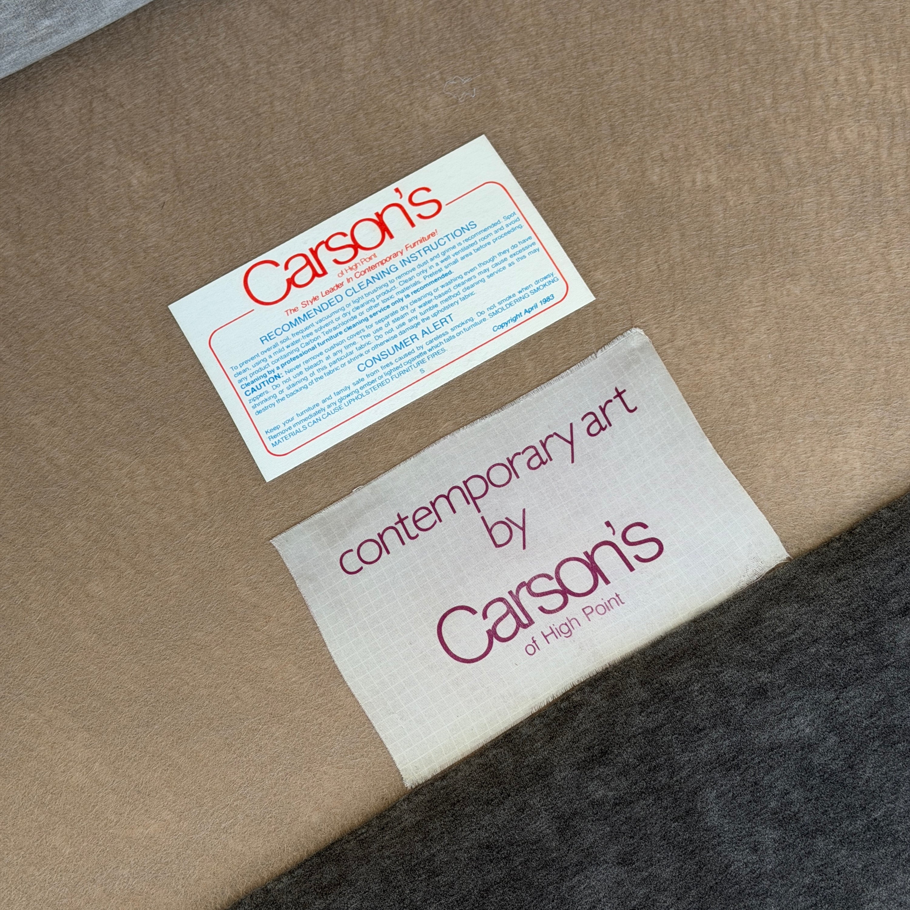 Bullnose Postmodern Slipper Chair by Carson’s of High Point