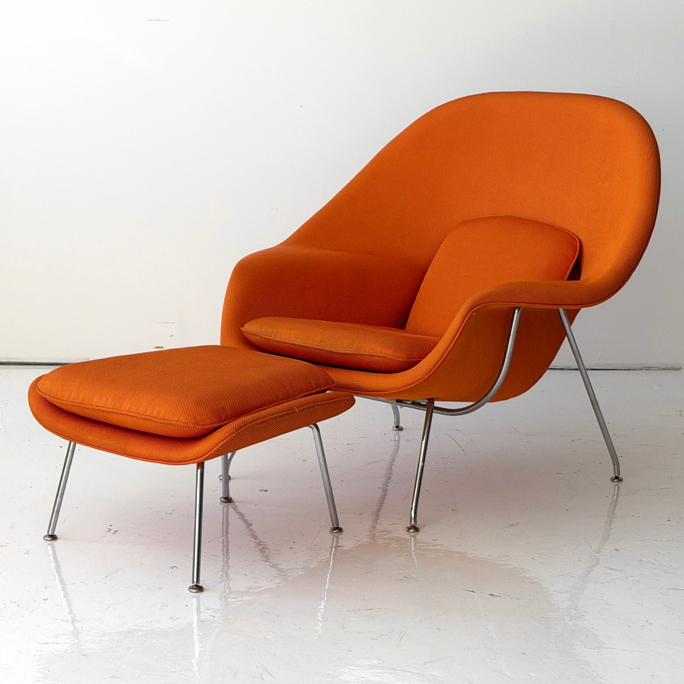 Womb Chair + Ottoman by Eero Saarinen for Knoll