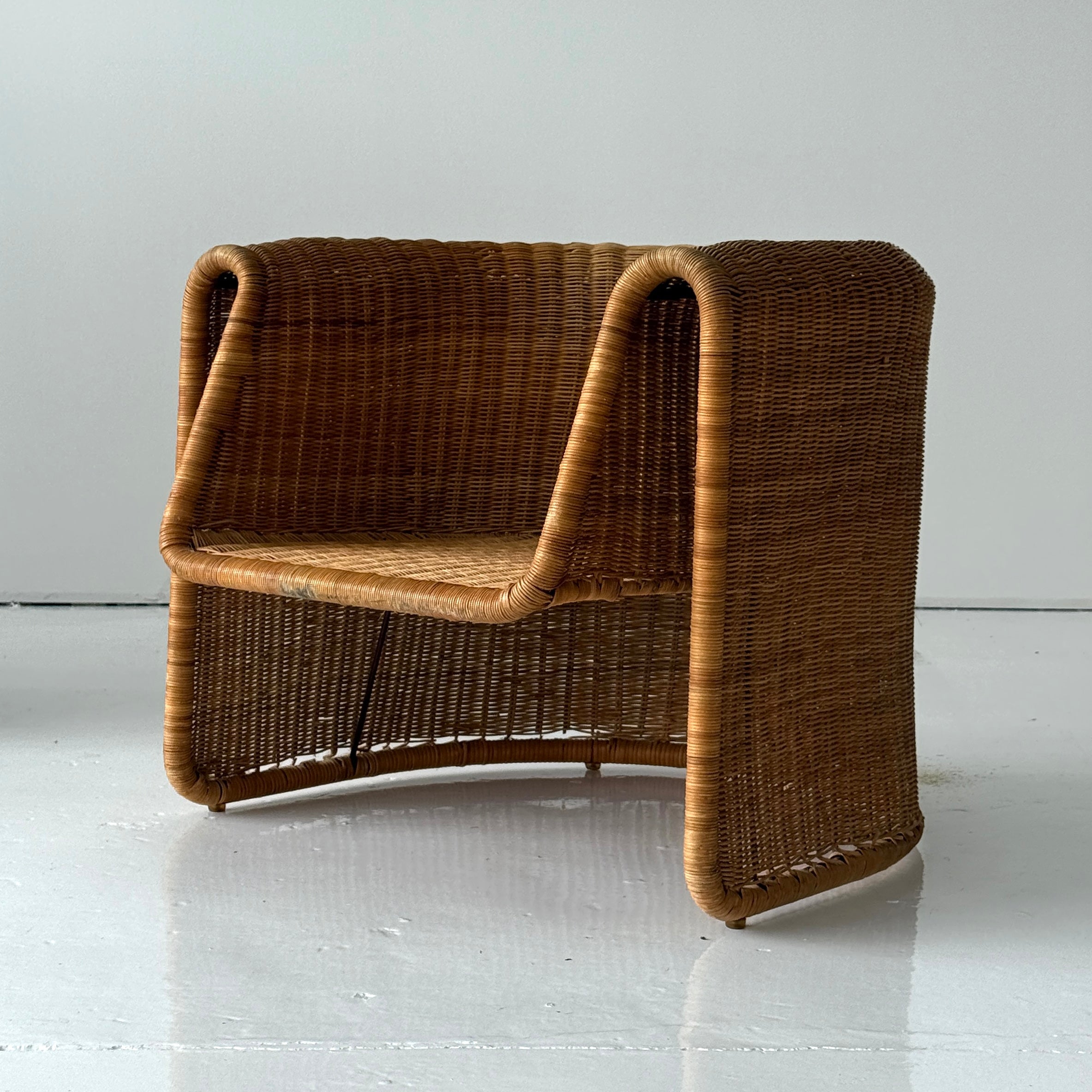 Rattan Lounge Chair by Eero Aarnio