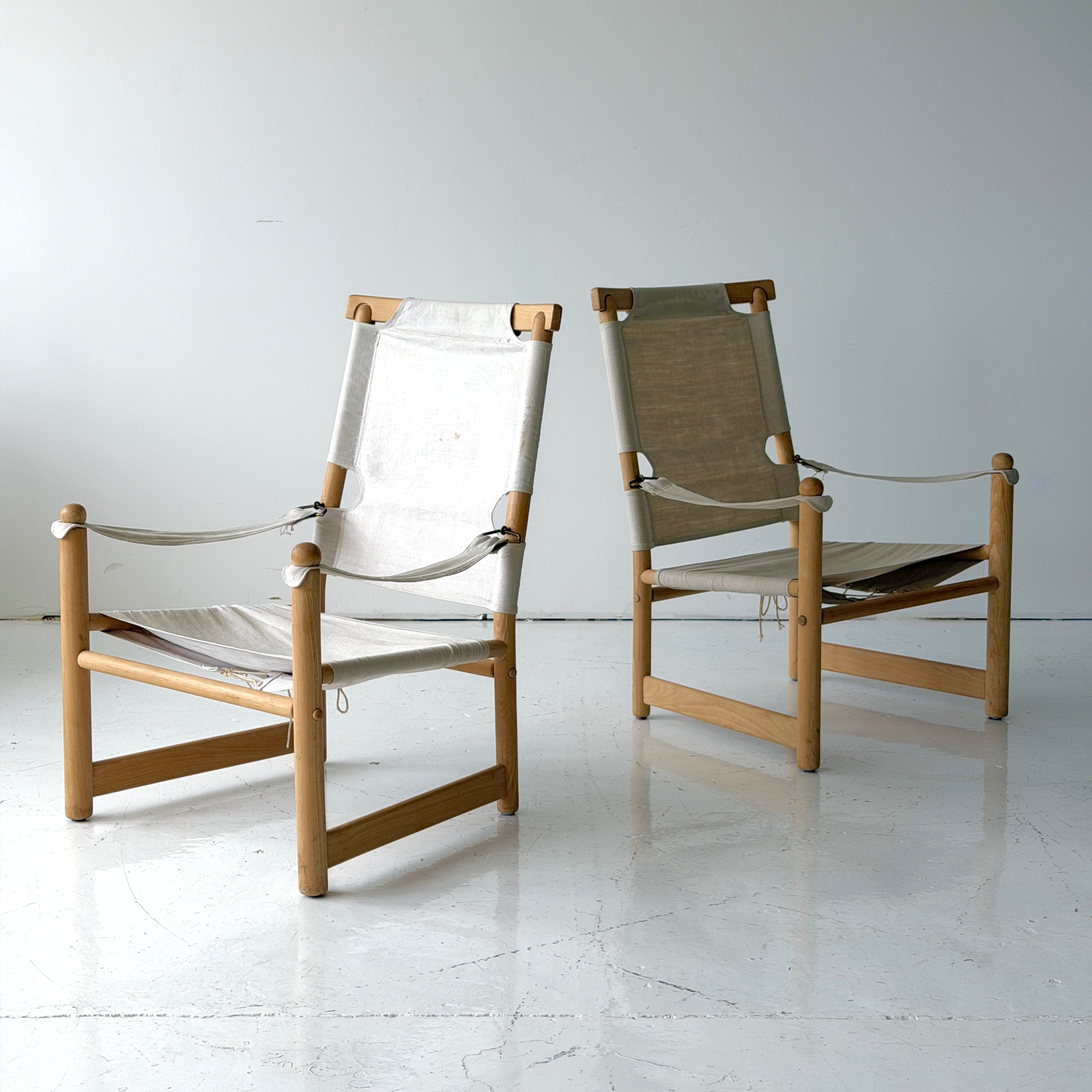 Danish Canvas Sling Safari Chairs