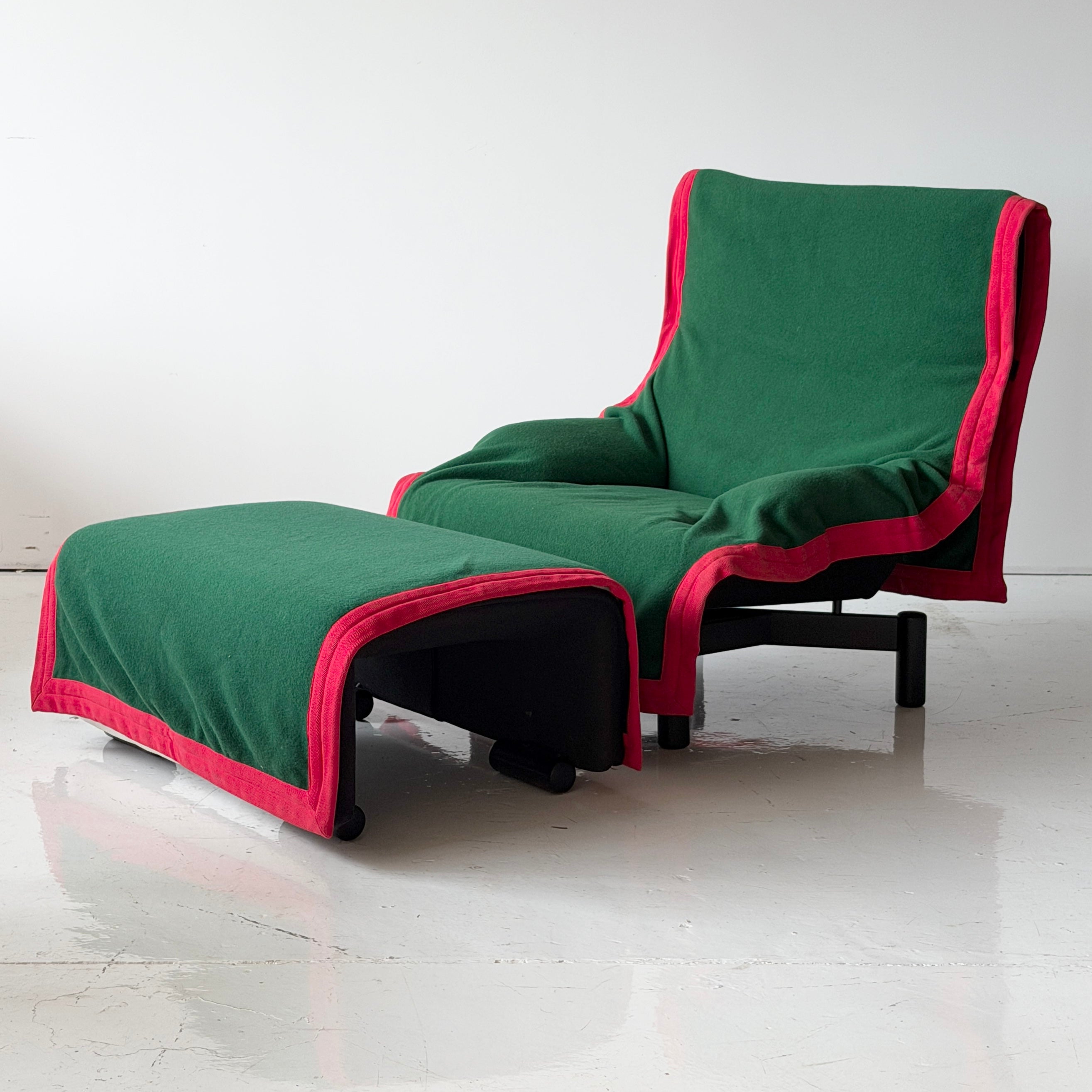 Sinbad Chair + Ottoman by Vico Magistretti for Cassina