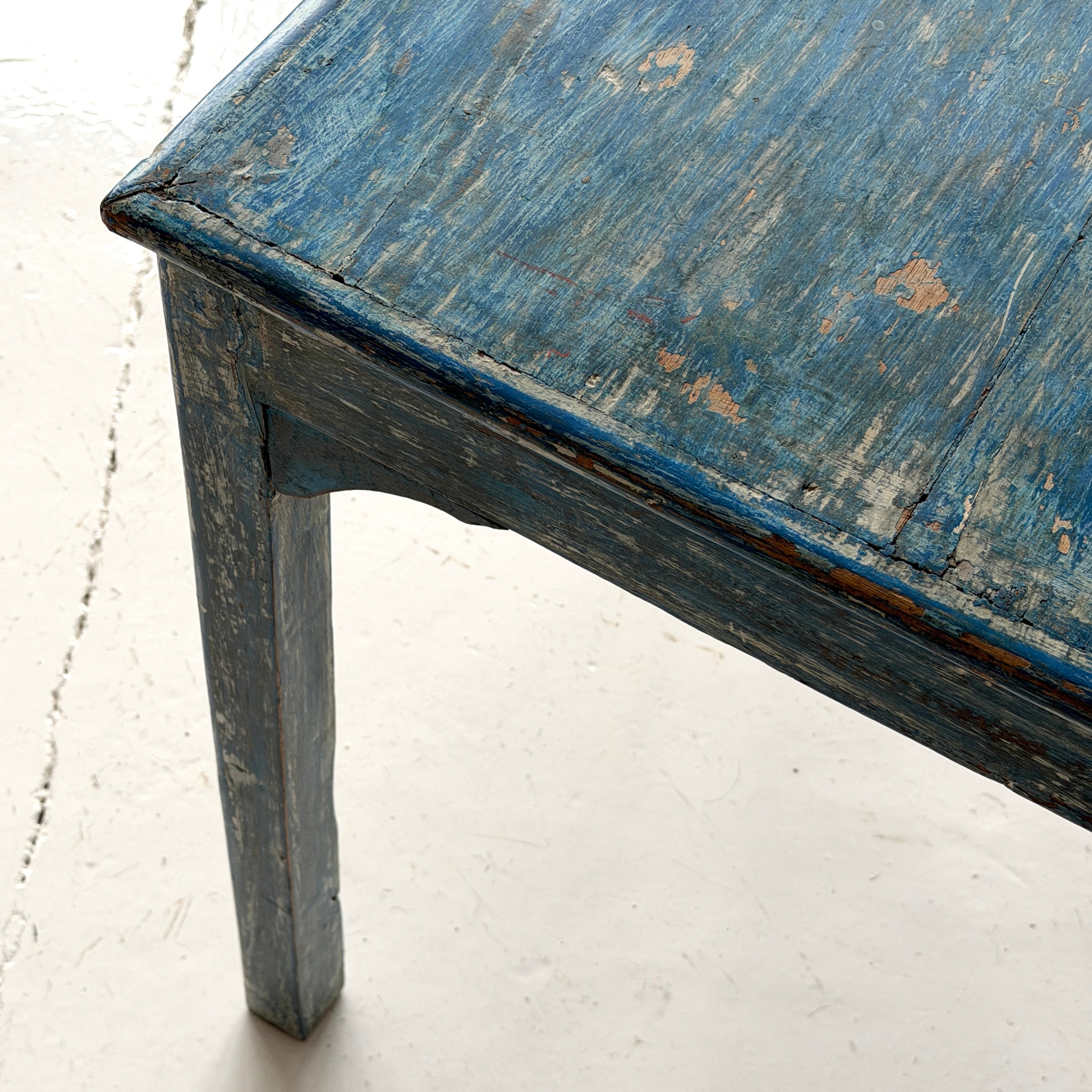 Primitive Painted Square Dining Table