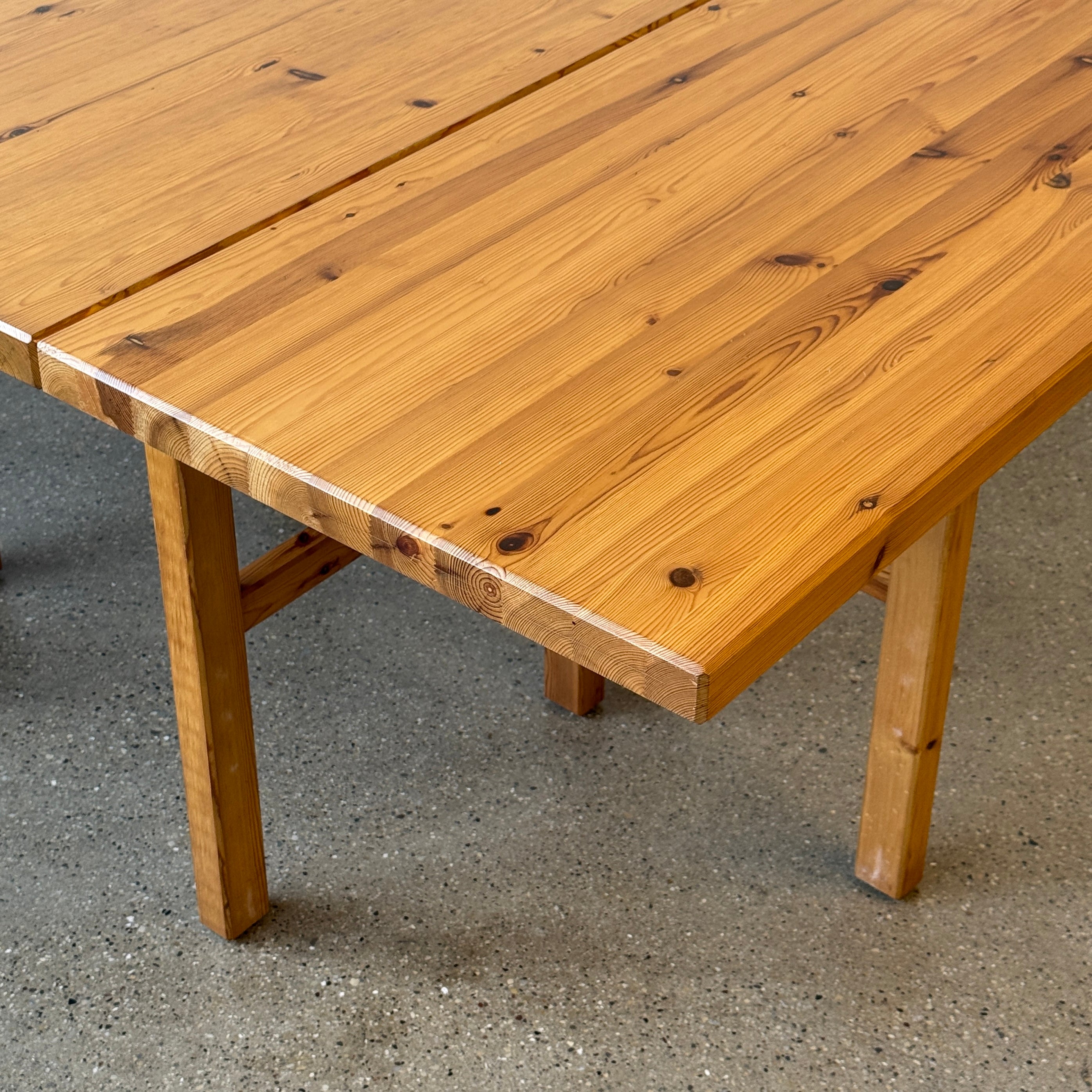 Swedish Pine Gate Leg Extendable Dining Table