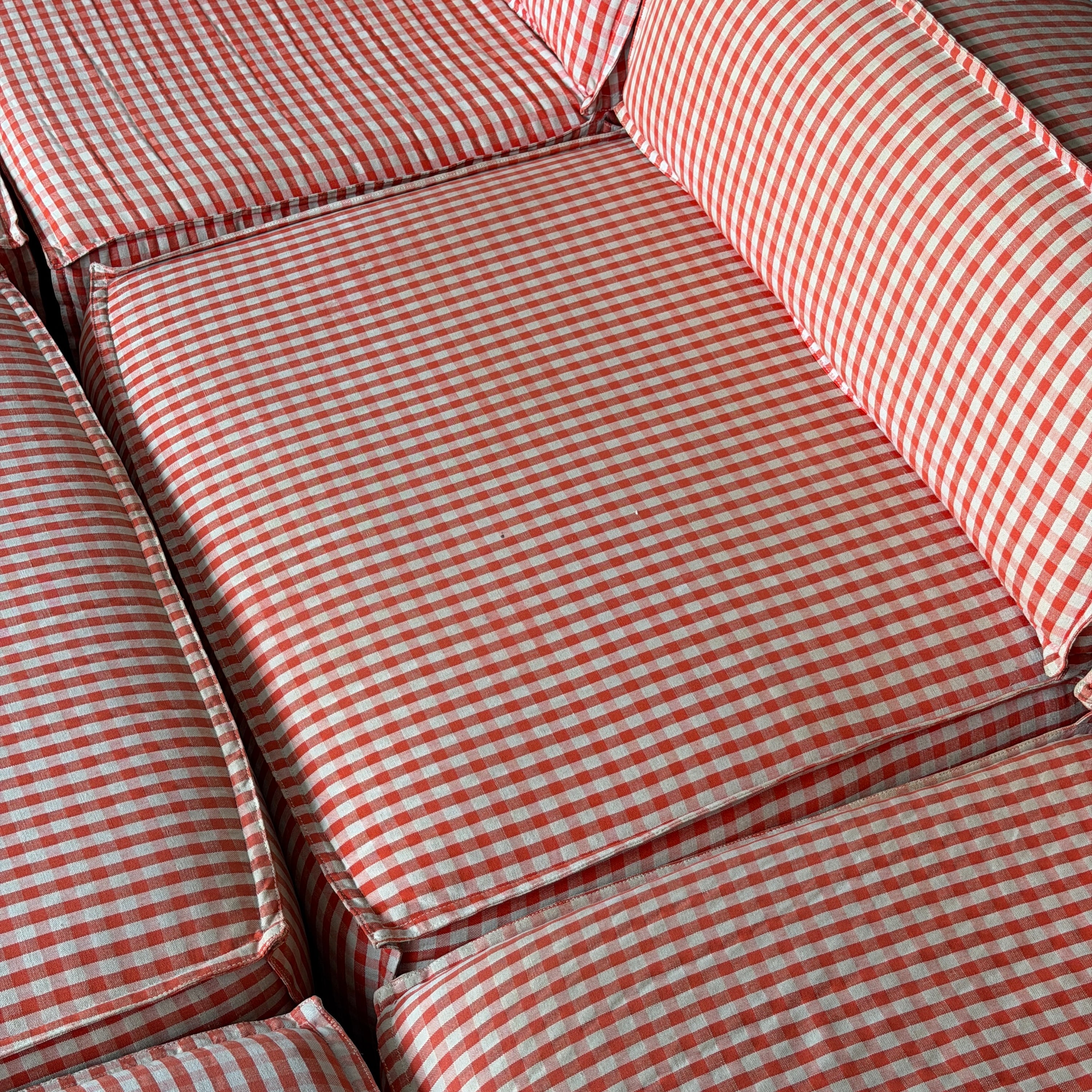 Playpen Sectional by Hans Hopfer for Roche Bobois in Gingham