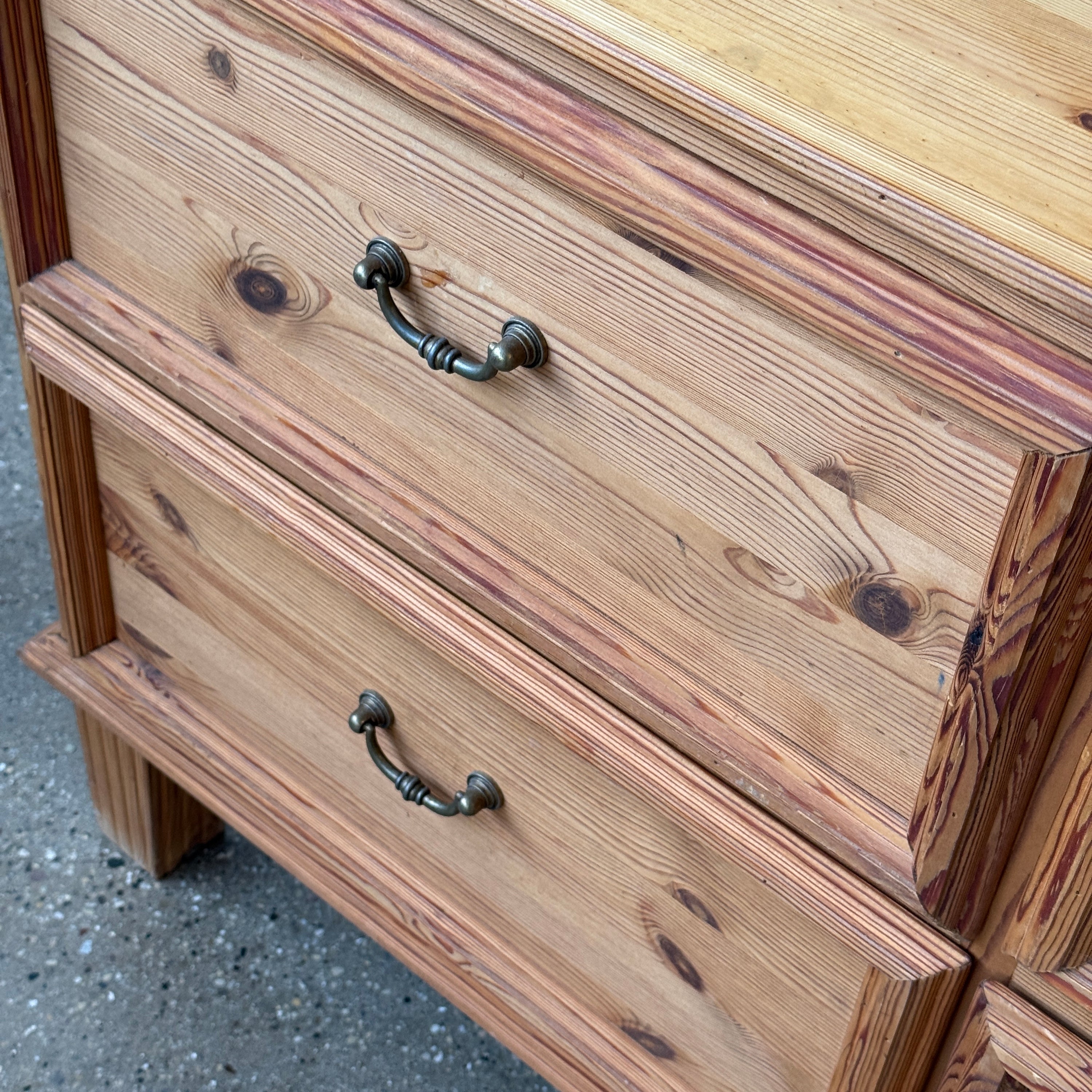 Swedish Pine Brutalist Dresser