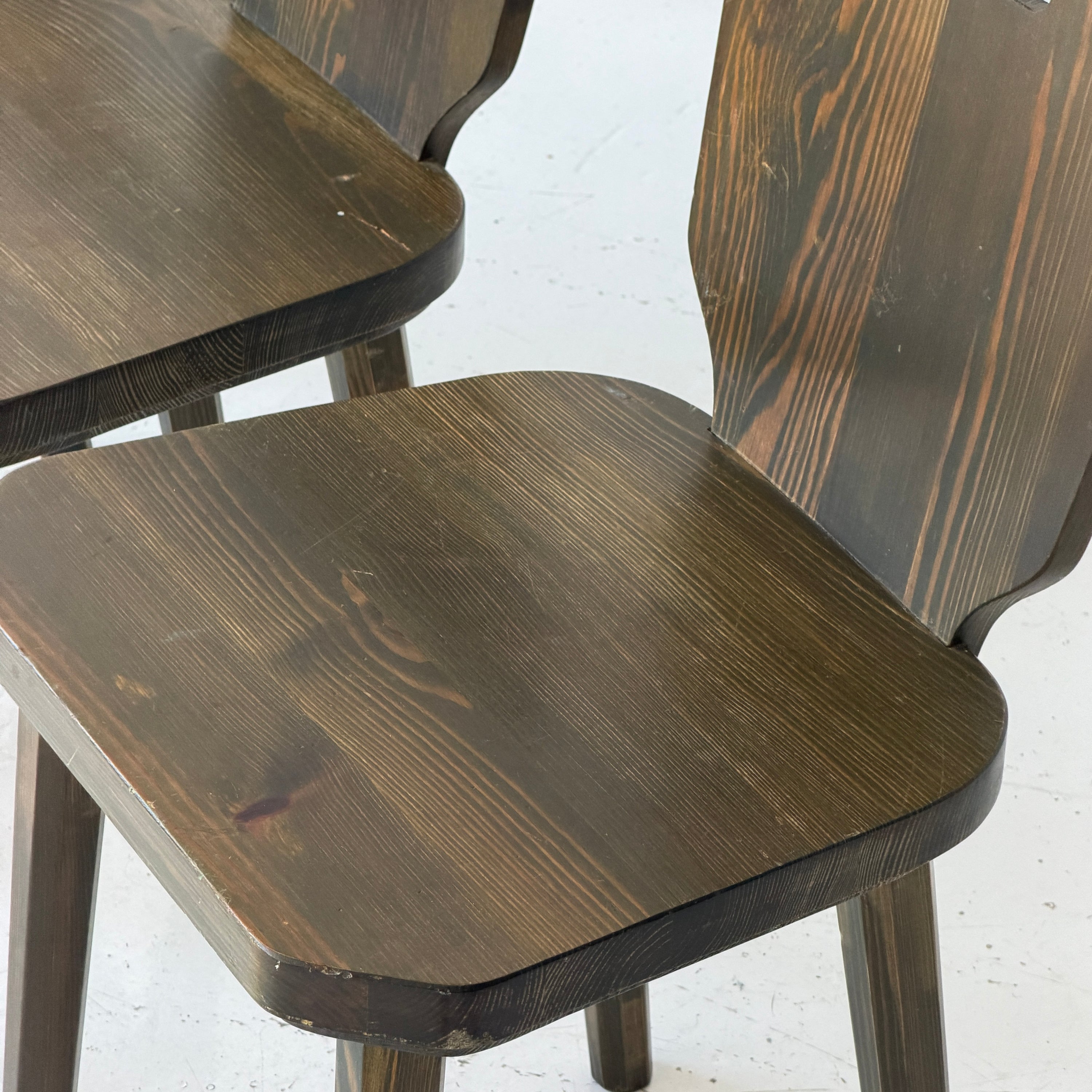 Green Pine Dining Chairs by Goran Malmvall