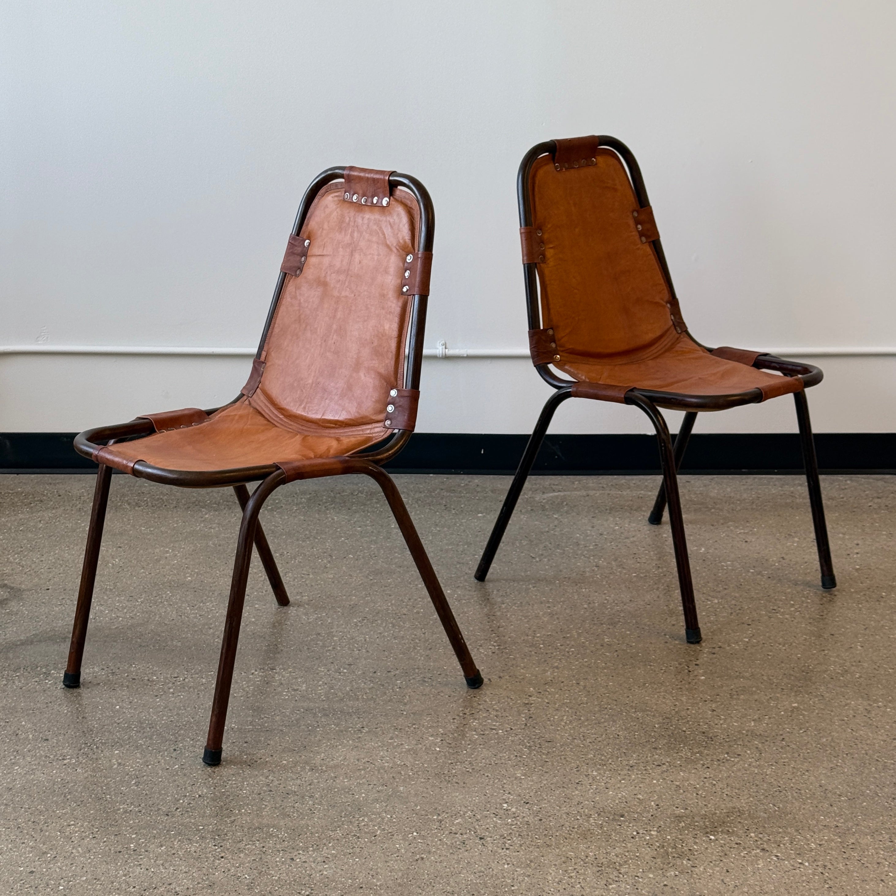 Les Arcs Style Dining Chairs by Charlotte Perriand