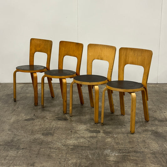 Model 66 Chairs by Alvar Aalto for Artek