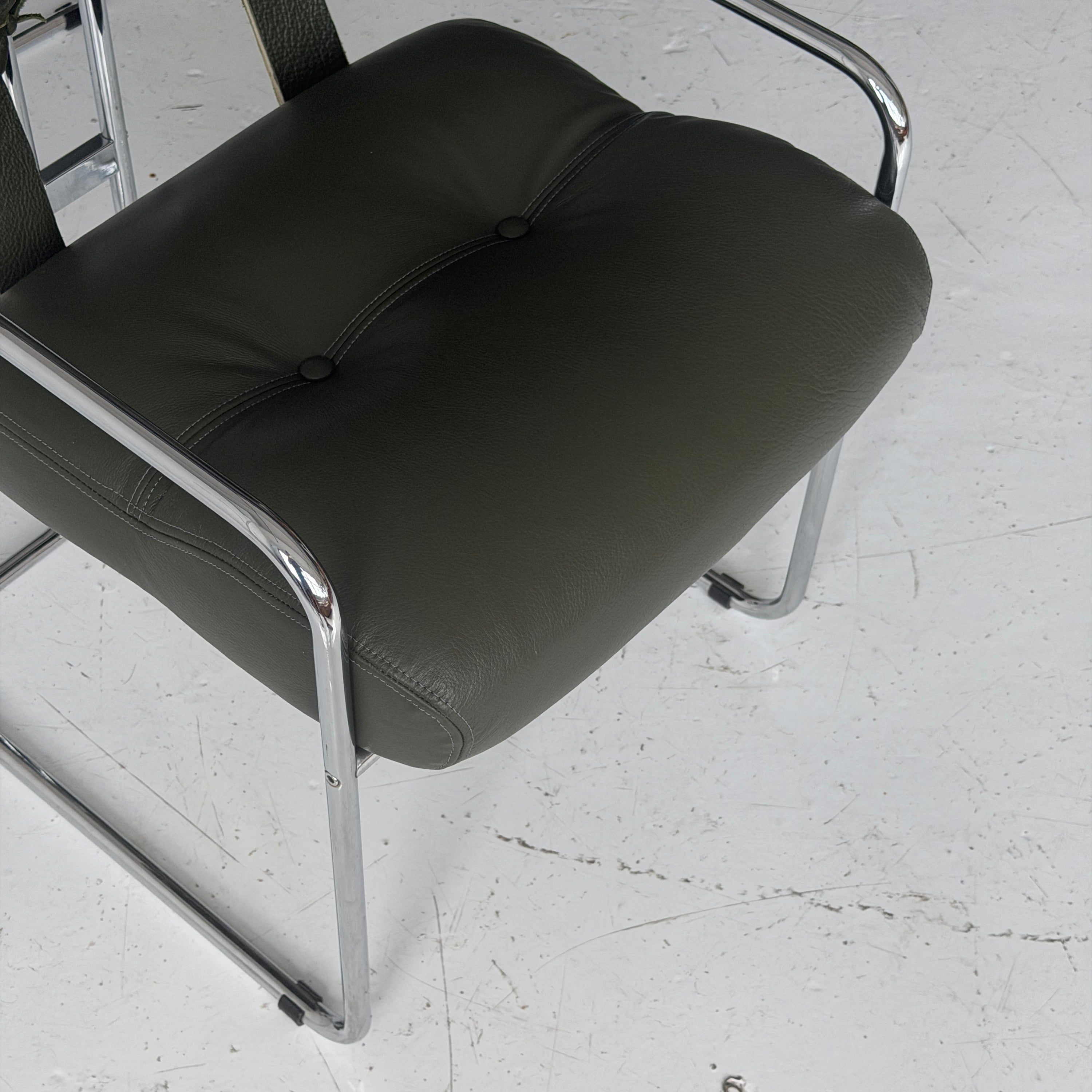 Tucroma Leather Dining Chairs by Guido Faleschini for i4 Mariani