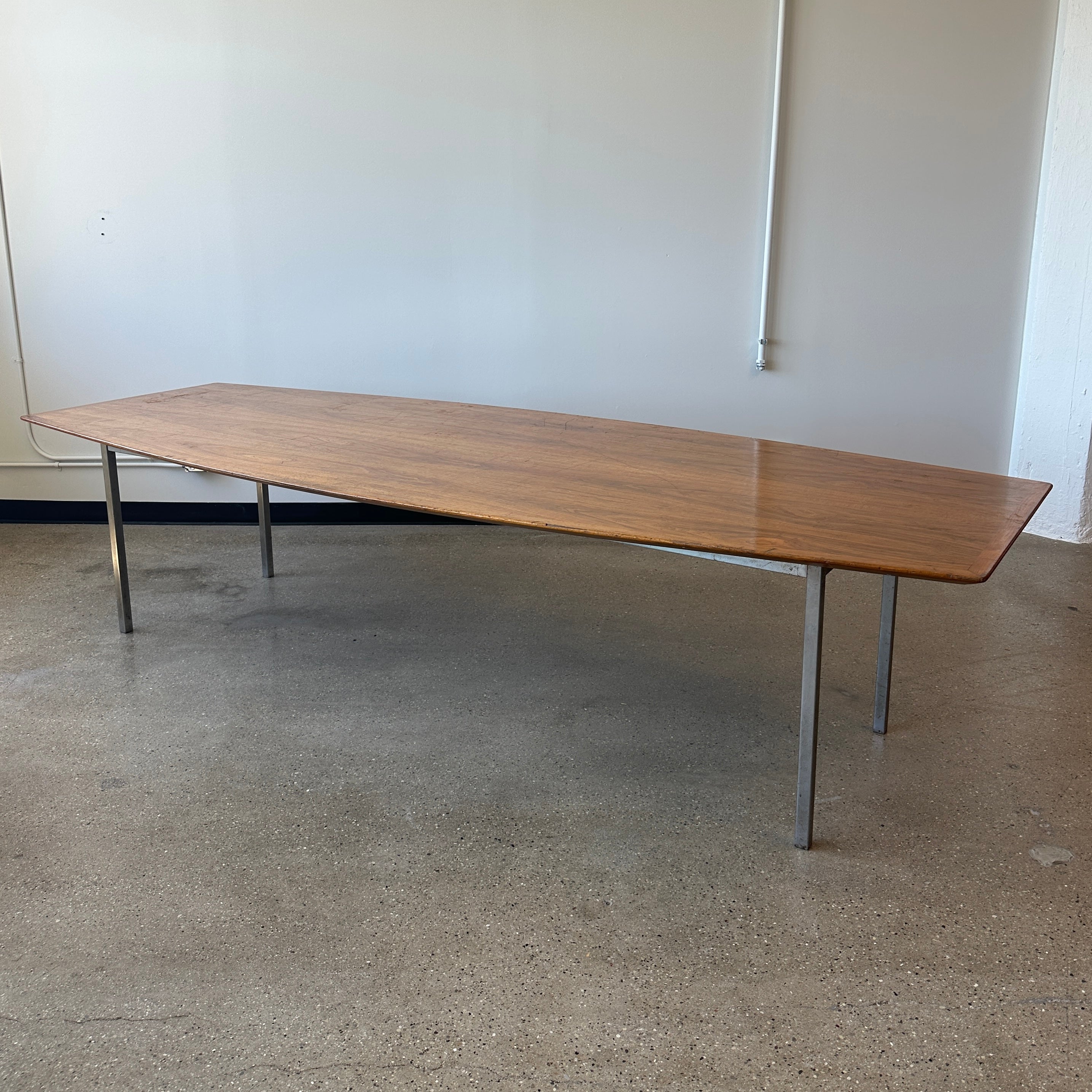 Boat Shaped Dining Table by Florence Knoll for Knoll Associates