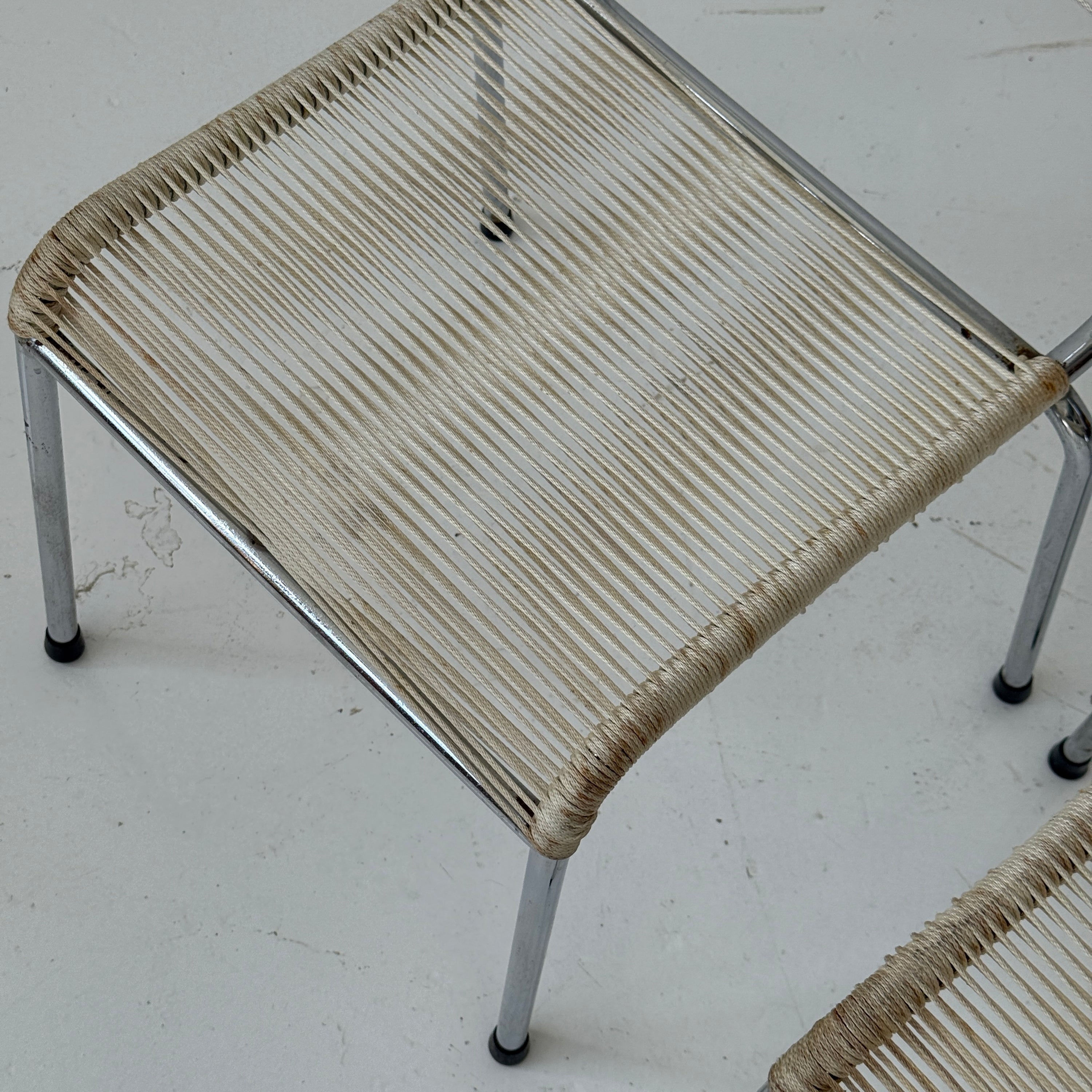 Model 130 Rope Dining Chairs by Andre Dupre for Knoll
