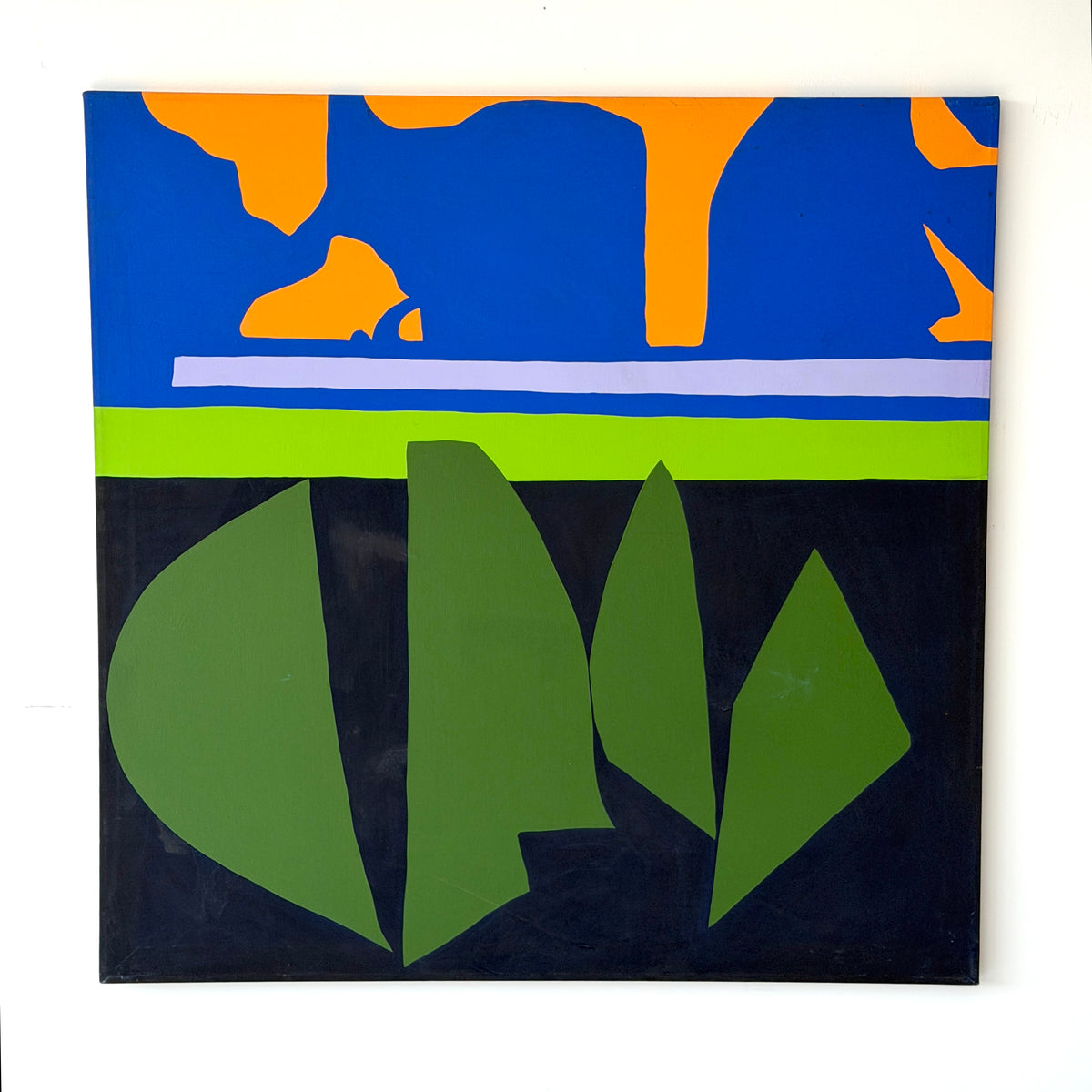 Abstract Acrylic on Canvas Painting by Elizabeth Blumenthal