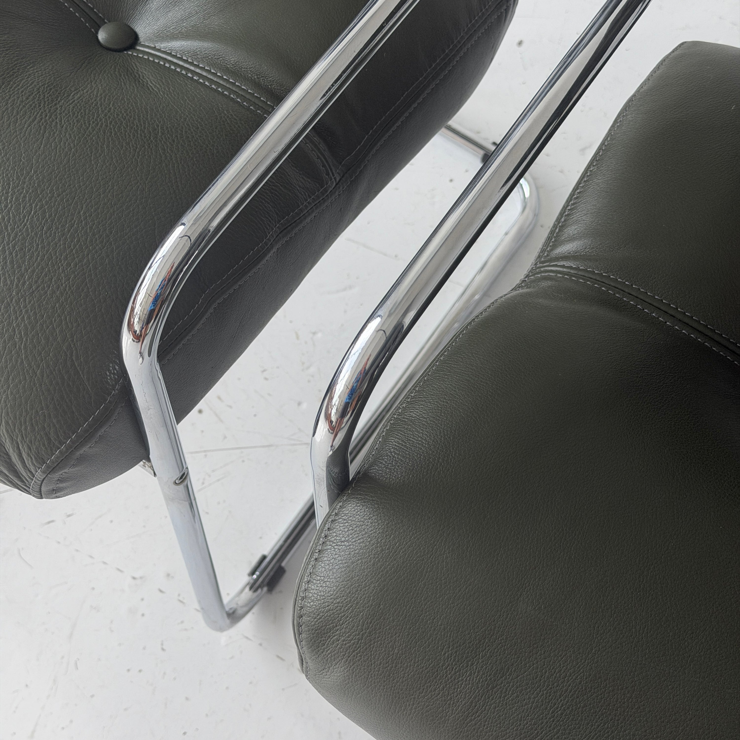 Tucroma Leather Dining Chairs by Guido Faleschini for i4 Mariani
