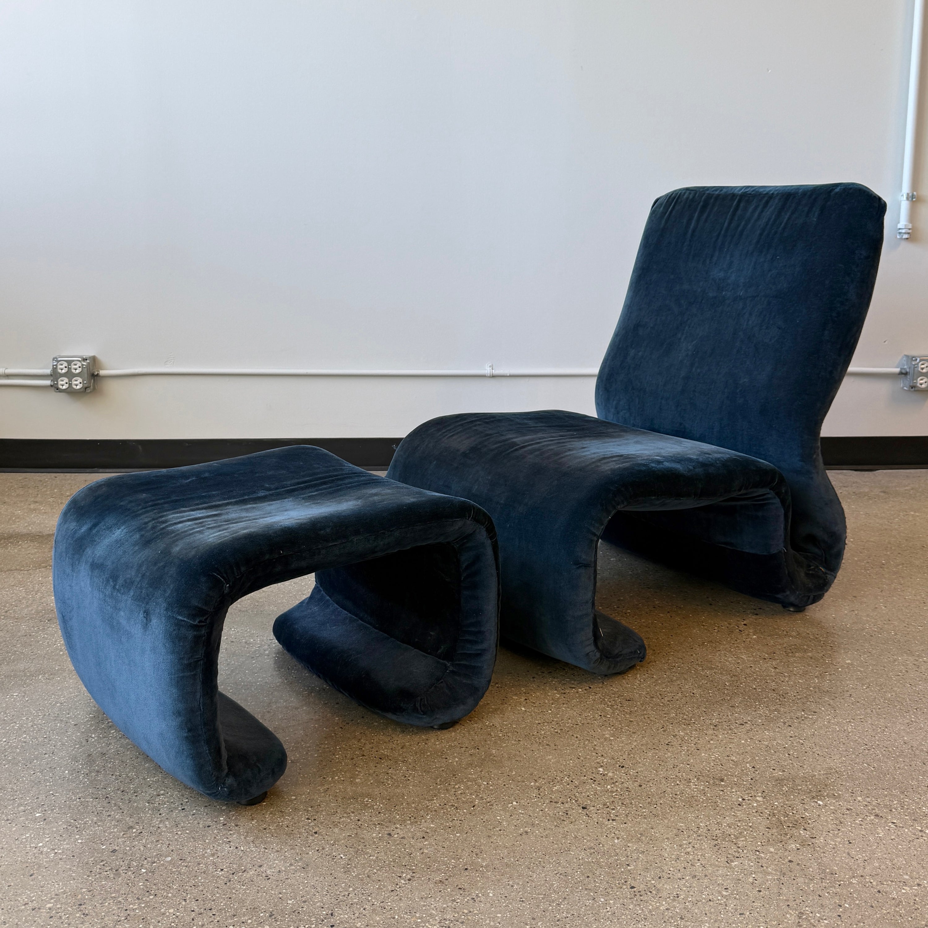 1965 Chair + Ottoman by Olivier Mourgue