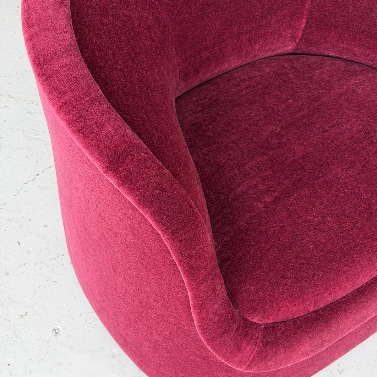 Cartouche Chairs by Ward Bennett for Brickell Associates in Mohair