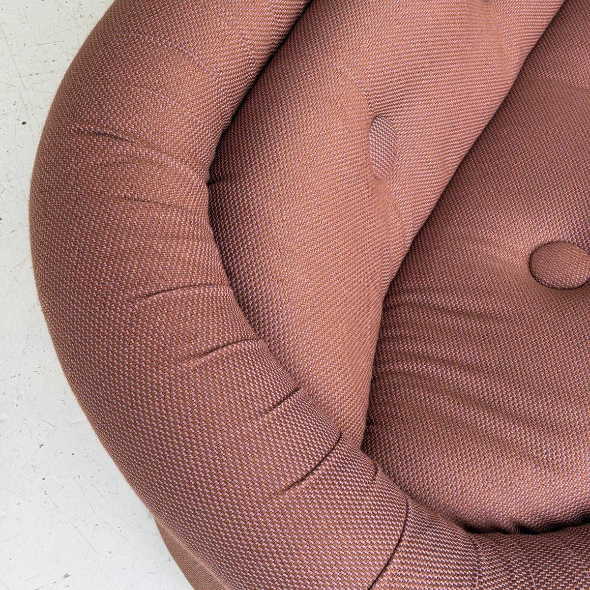 Overstuffed Ruched Big Button Sofa
